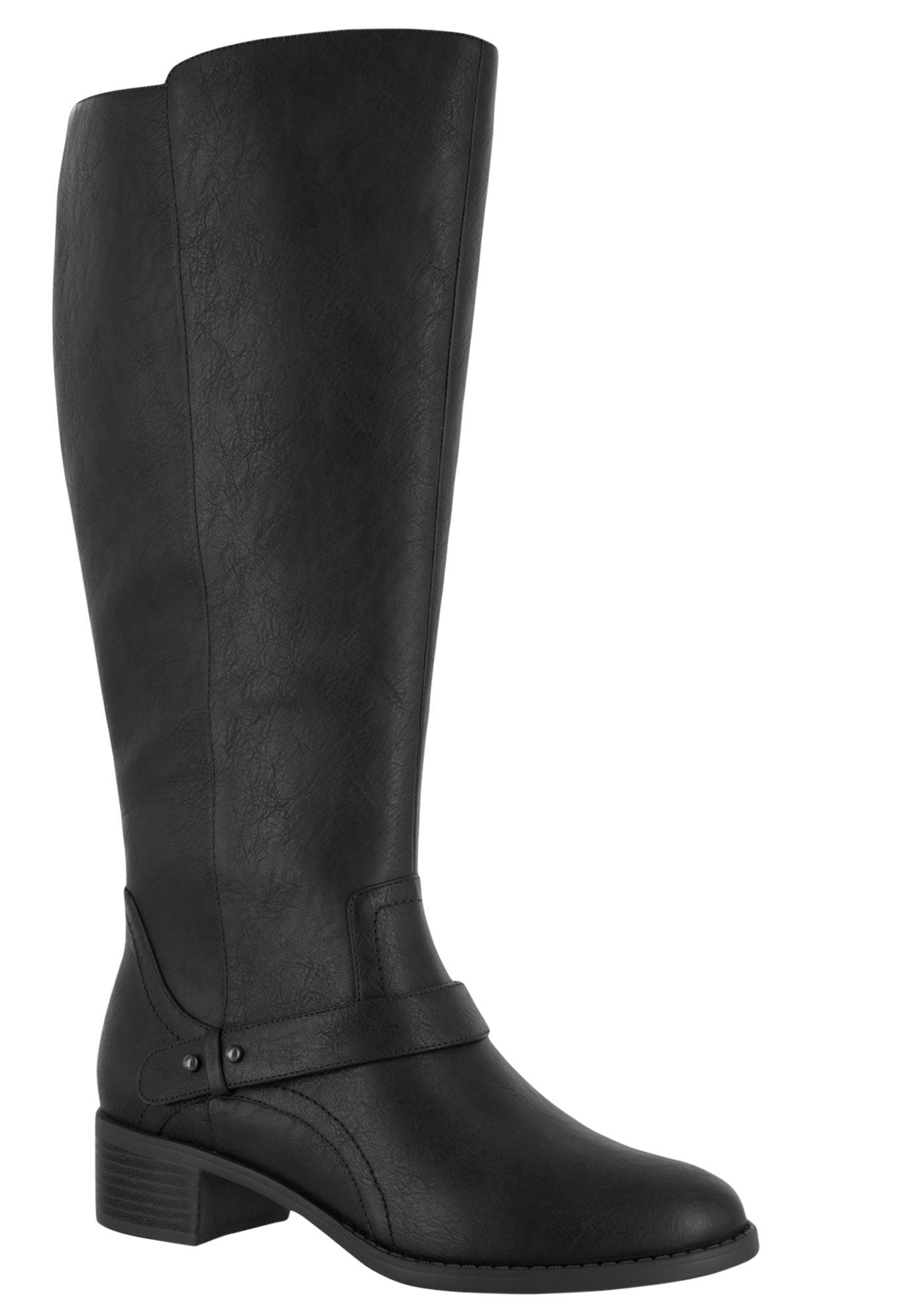 Jewel Wide Calf Boots by Easy Street&reg;, BLACK, hi-res image number 0
