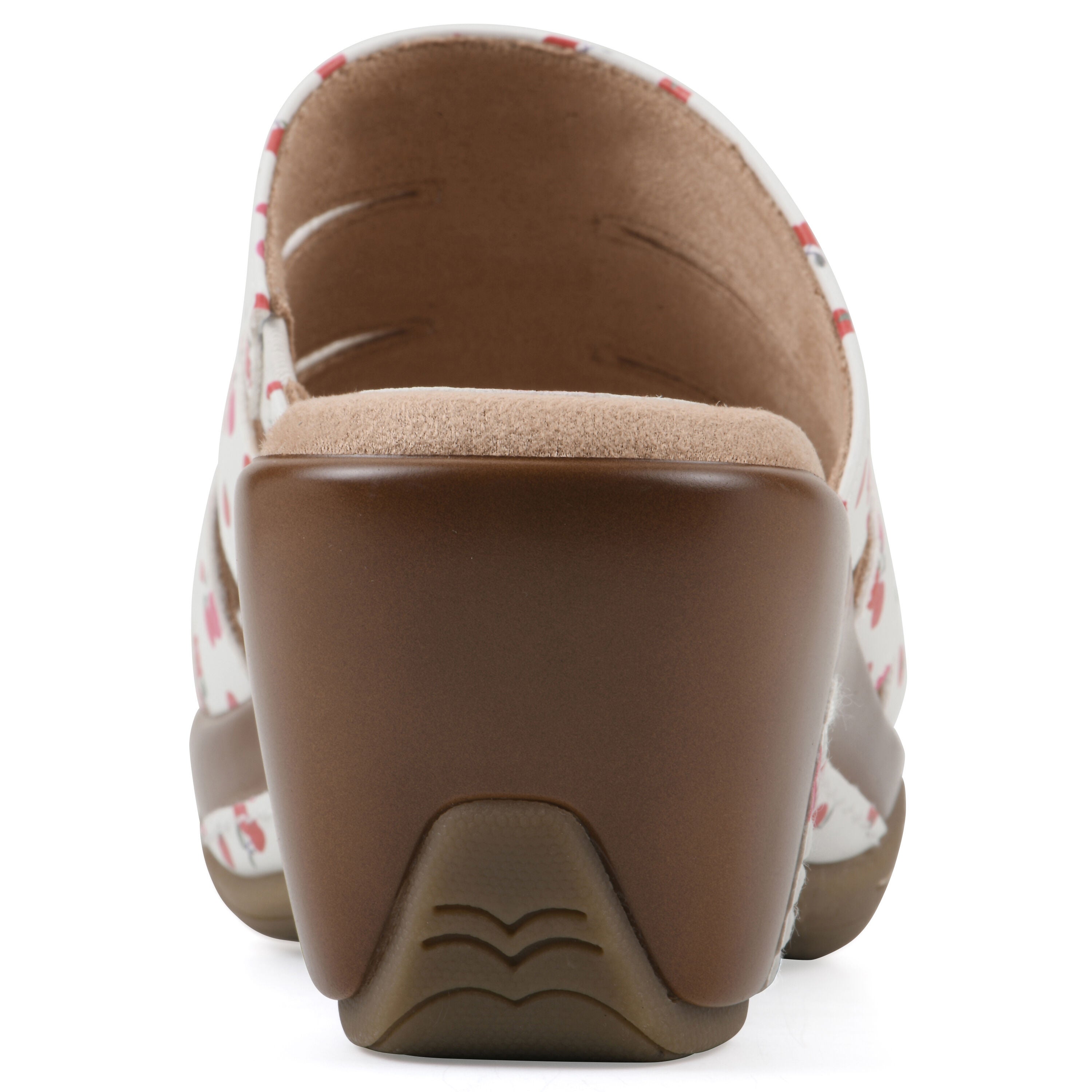 Valora Slip-On Clog Sandal, CHERRY PRINT SMOOTH, on-hover image number 1