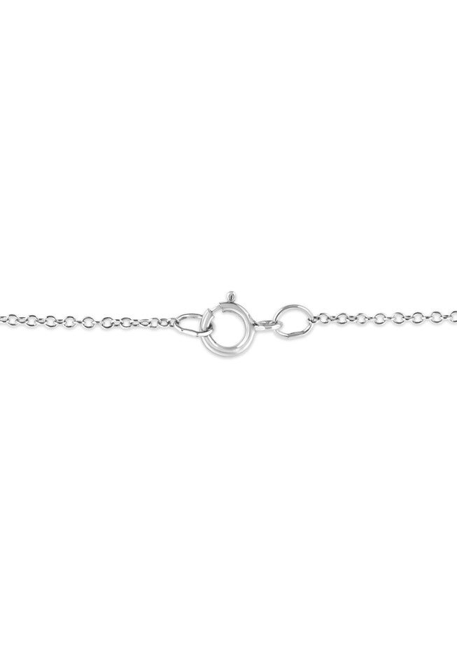 Sterling Silver Diamond Accent Aquarius Zodiac Key Pendant Necklace, , alternate image number null