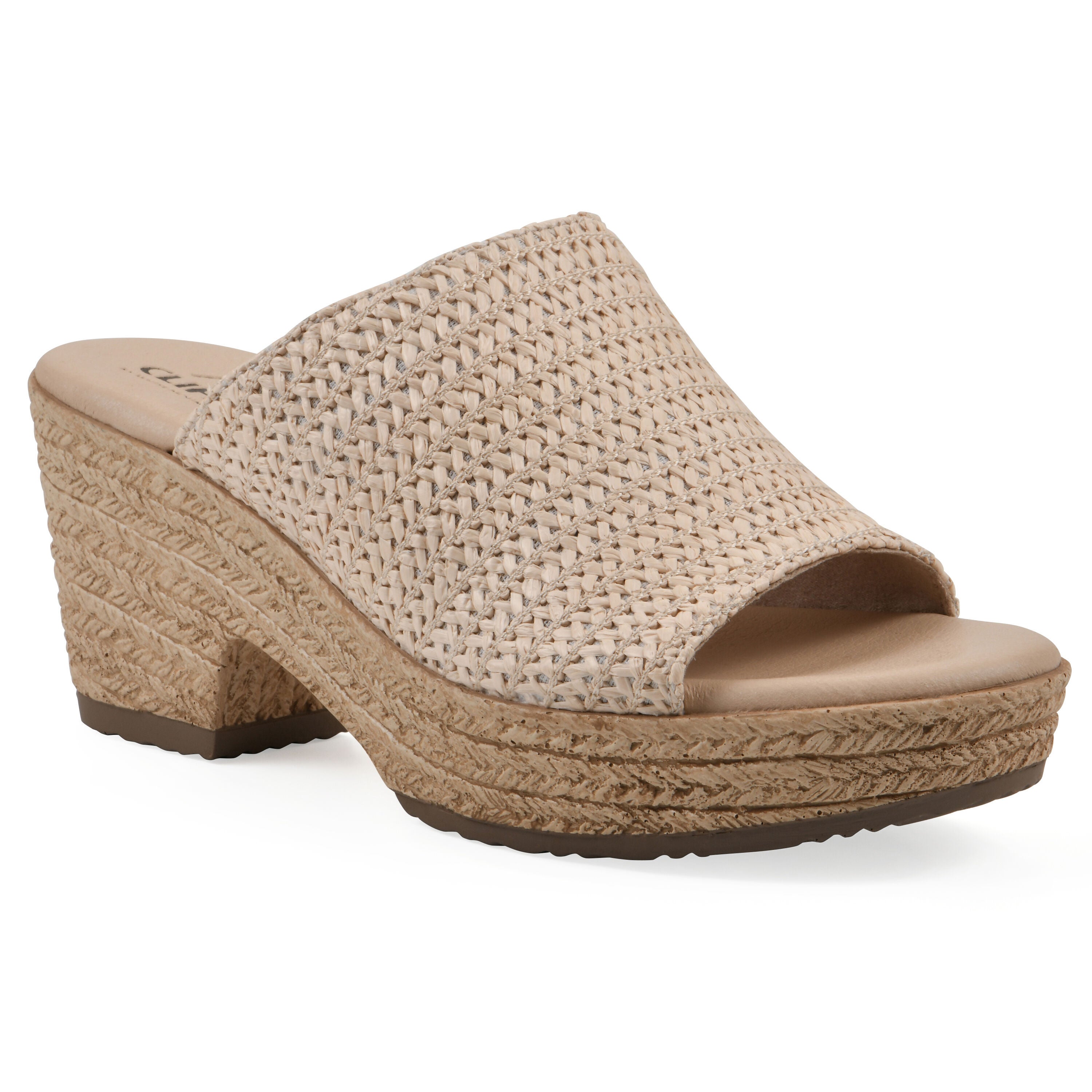 Biando Wedge Sandal, NATURAL RAFFIA, hi-res image number 0