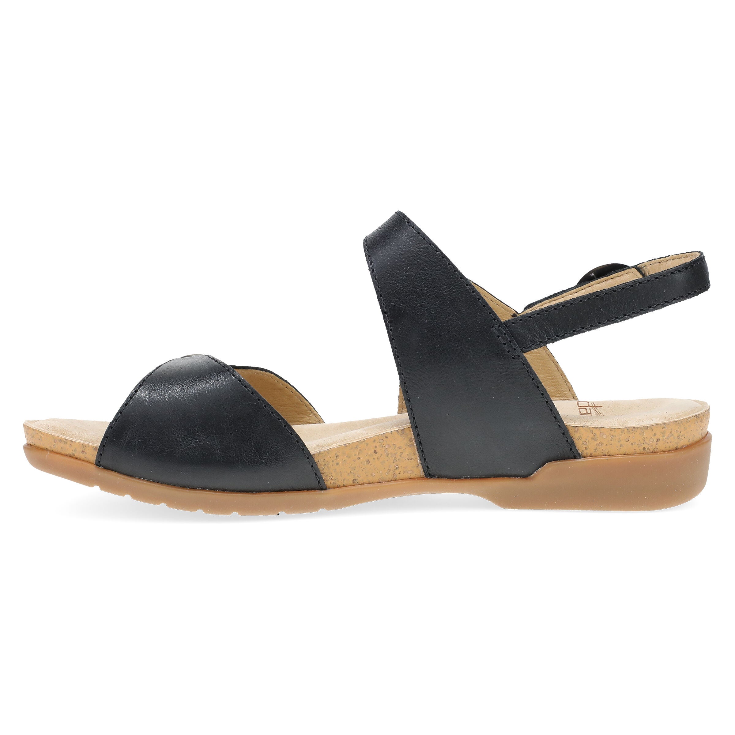 Ruthie Leather Sandal, BLACK, alternate image number 6