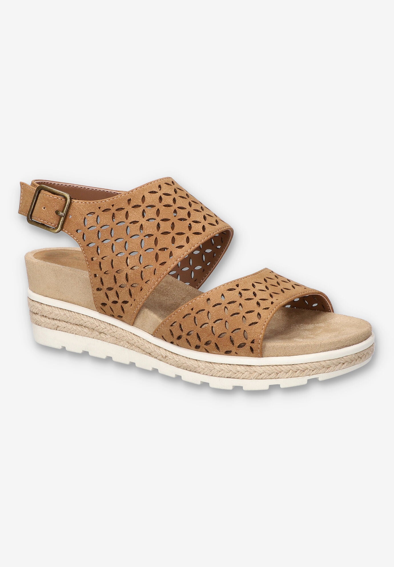 Inaya Wedge Sandal, TAN, hi-res image number 0