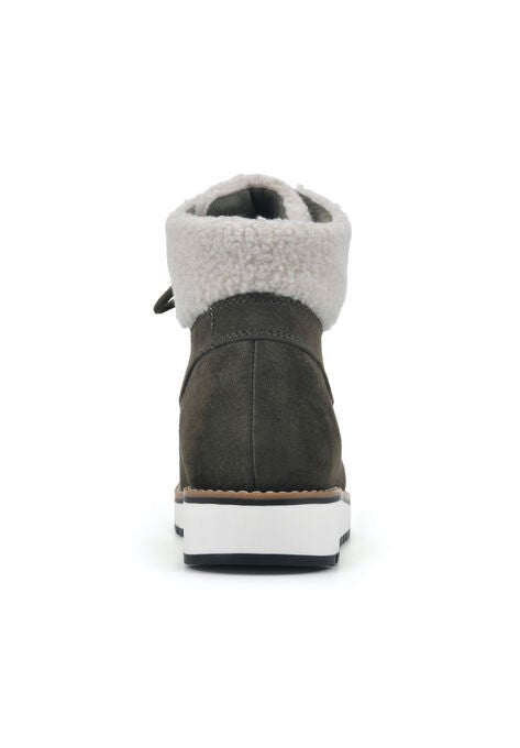 White Mountain Cozy Lace-Up Hiker Bootie, , on-hover image number null