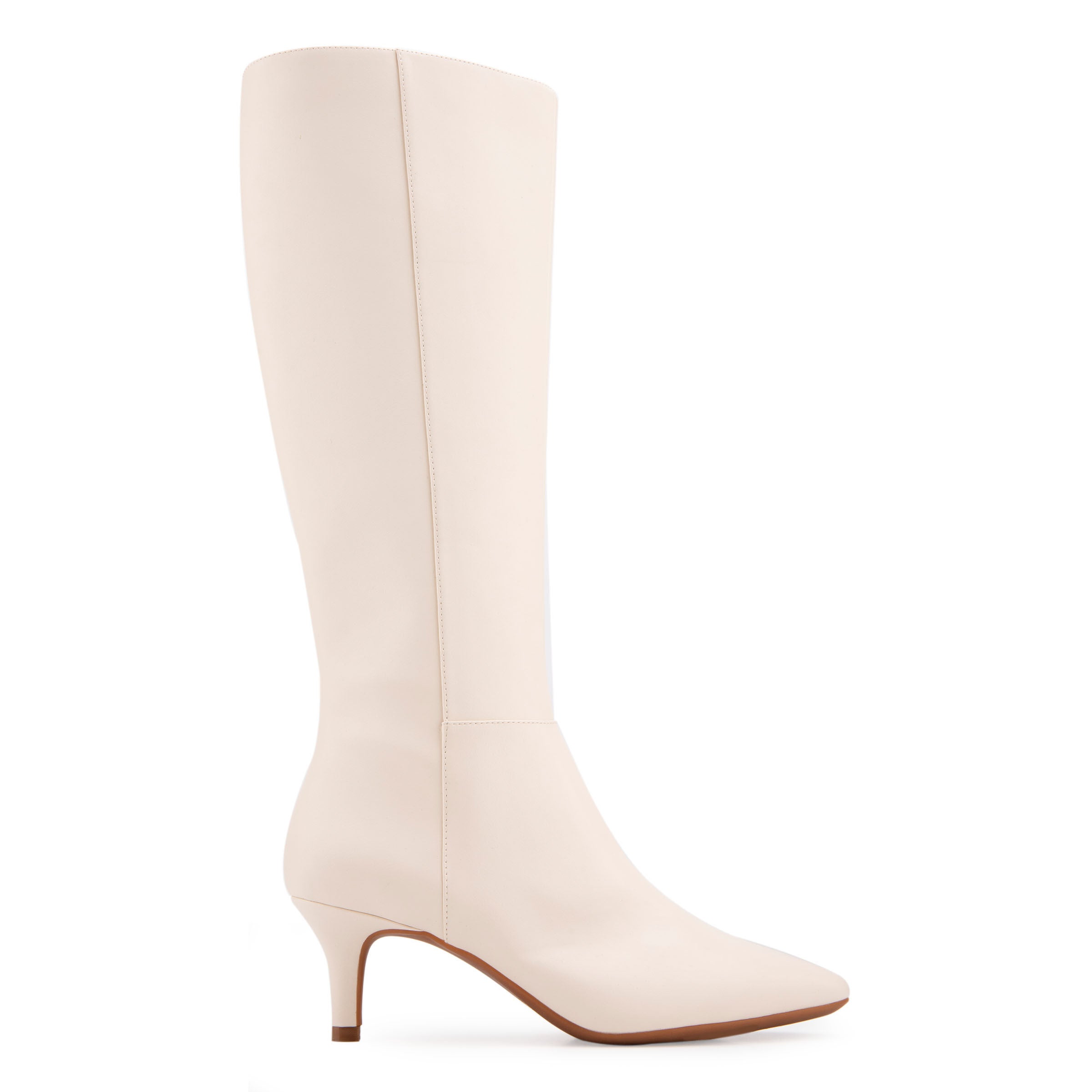 Epic Kitten Heel Tall Boot, EGGNOG, alternate image number 2