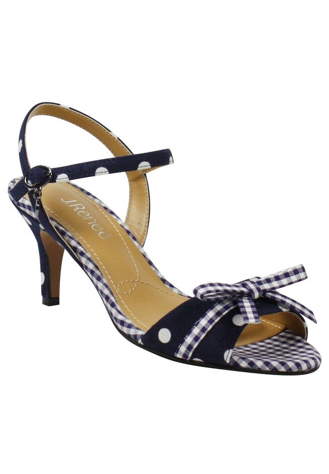 Katiebeth Sandals , NAVY/WHITE POLKA DOT, hi-res image number null