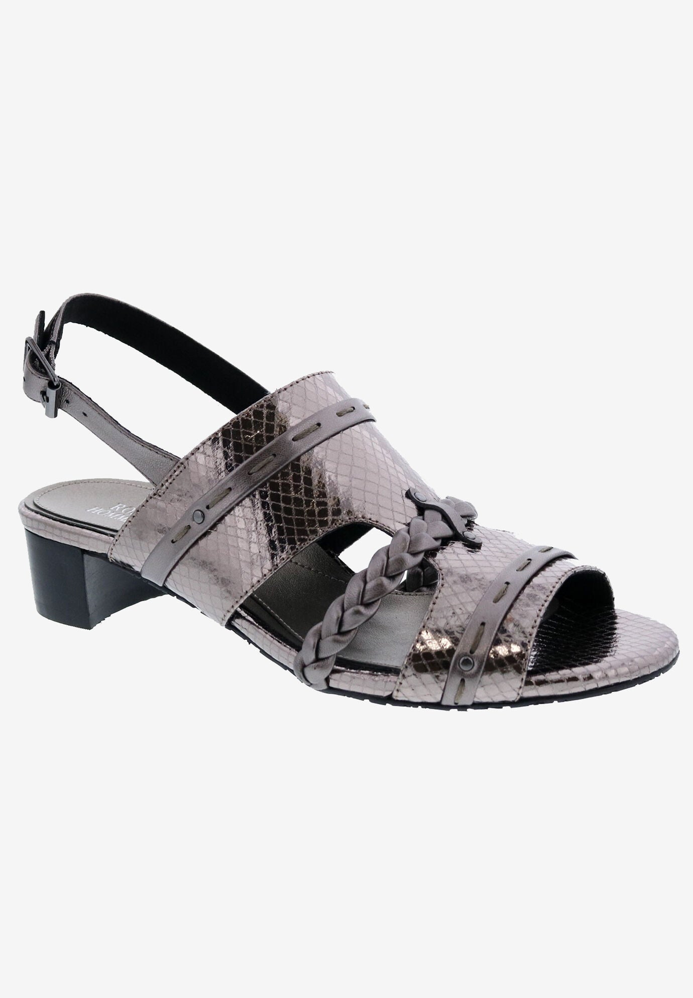 Vacay Slingback, PEWTER LEATHER SNAKE, hi-res image number 0