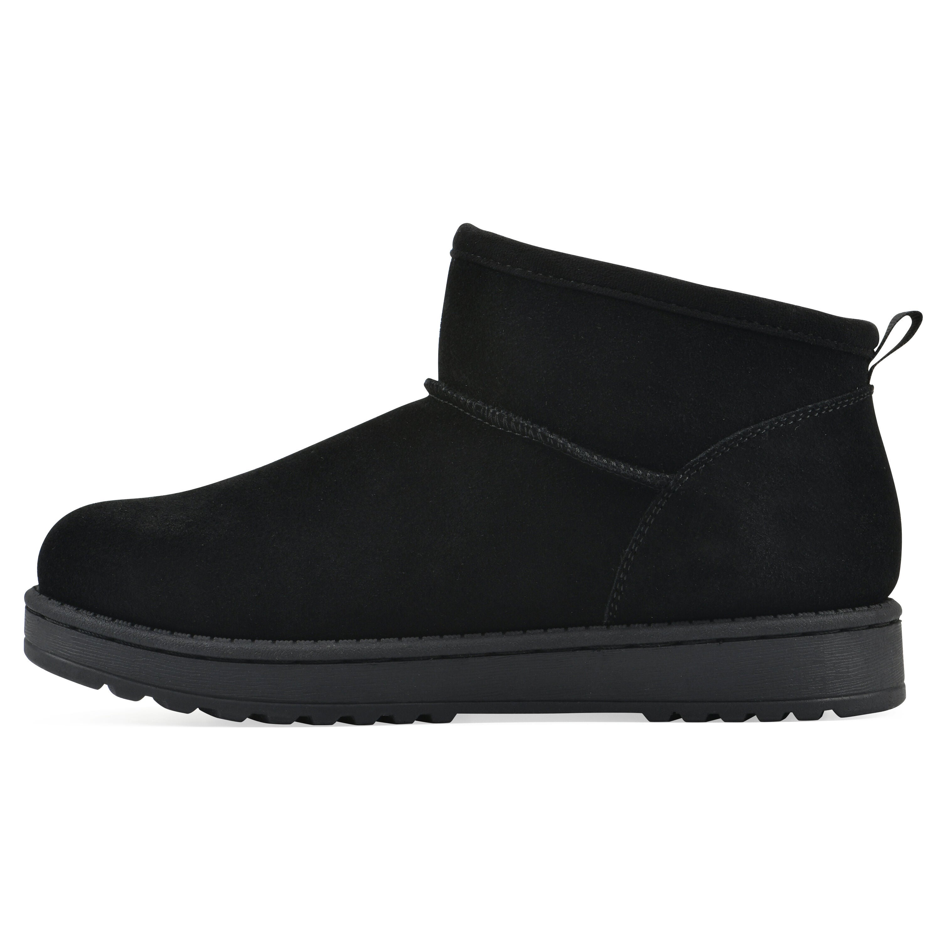 Inspo Faux Fur Leather Bootie, BLACK SUEDE, alternate image number 3