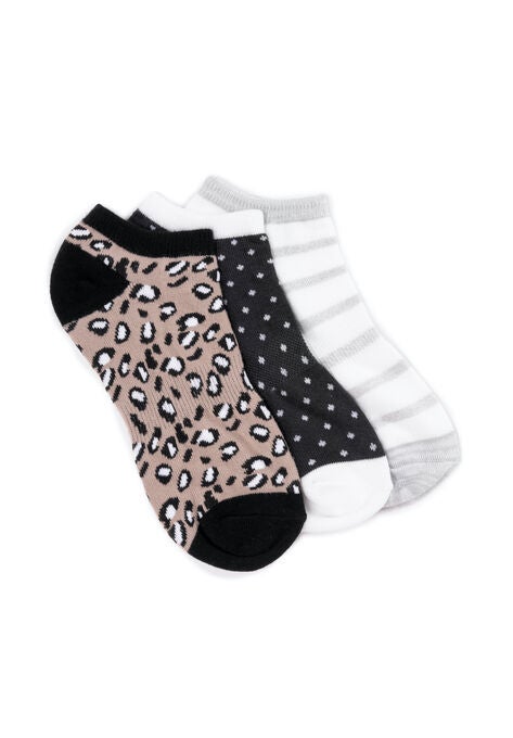 3 Pair Pack Ankle Socks, NEUTRAL, hi-res image number null