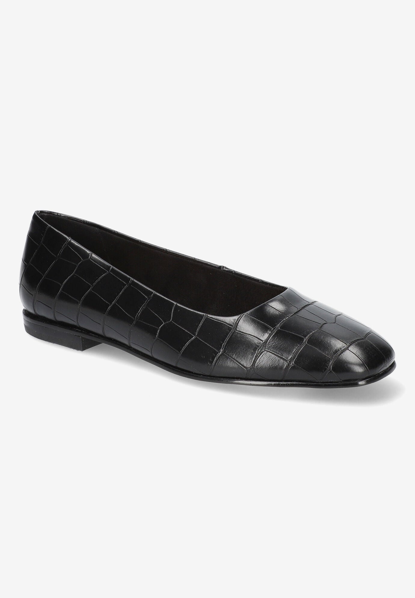 Kimiko Flats, BLACK CROCO, hi-res image number 0