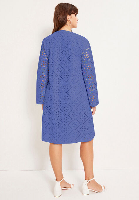 Eyelet Shirtdress, , on-hover image number null