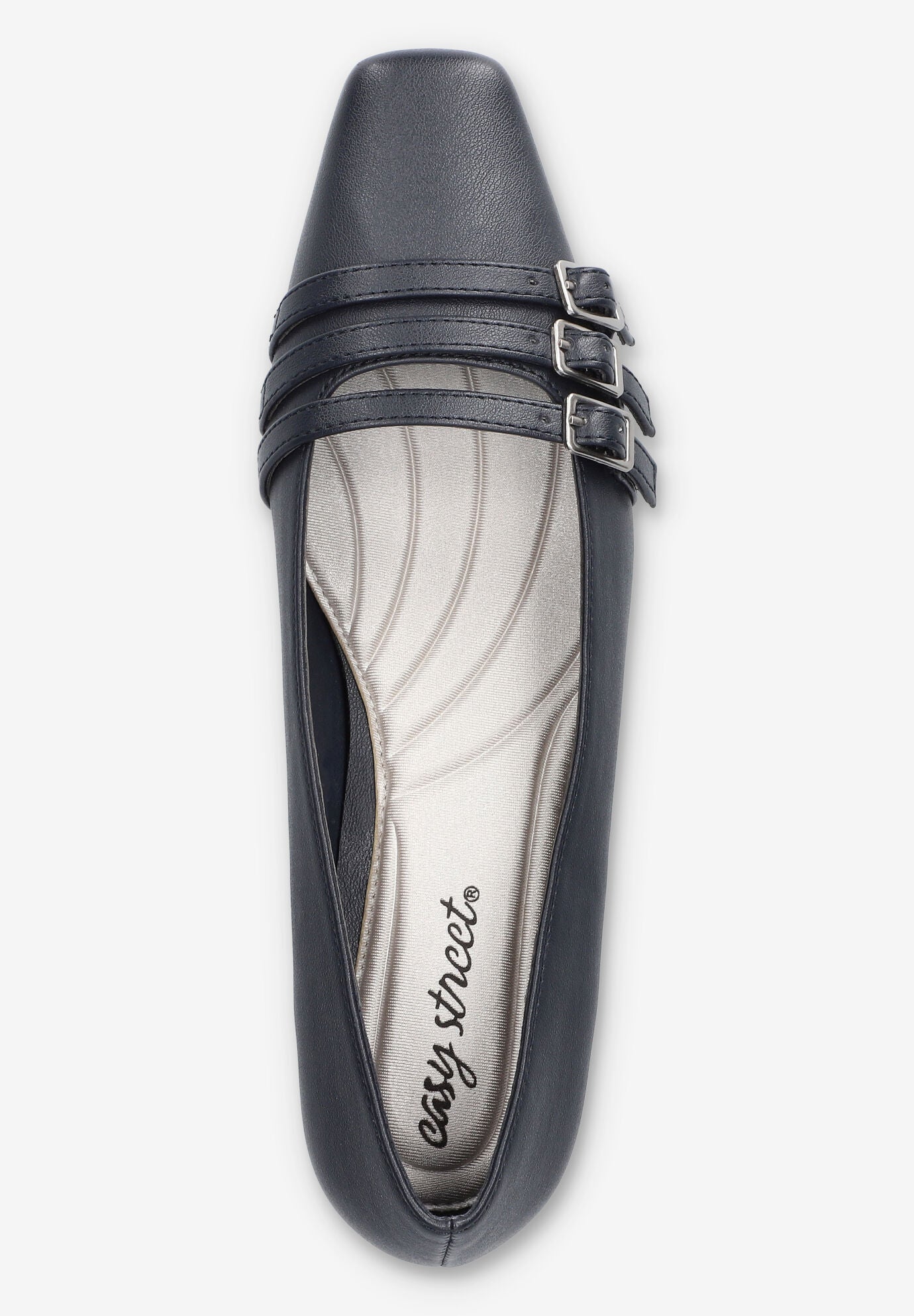 Enya Sqaure Toe Pump, NAVY, alternate image number 6