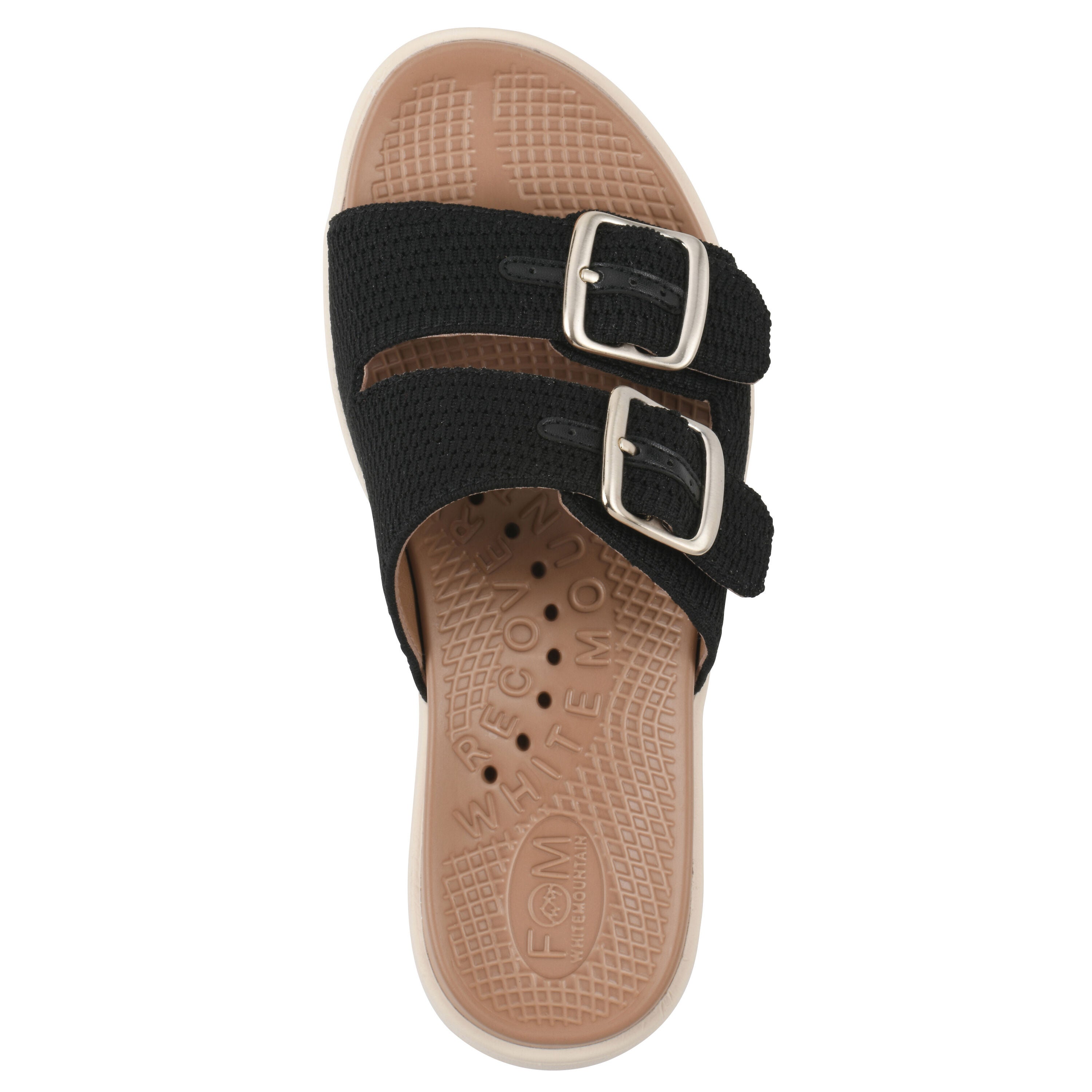 Nanny FOM Recovery Slide Sandal, BLACK FABRIC, alternate image number 4