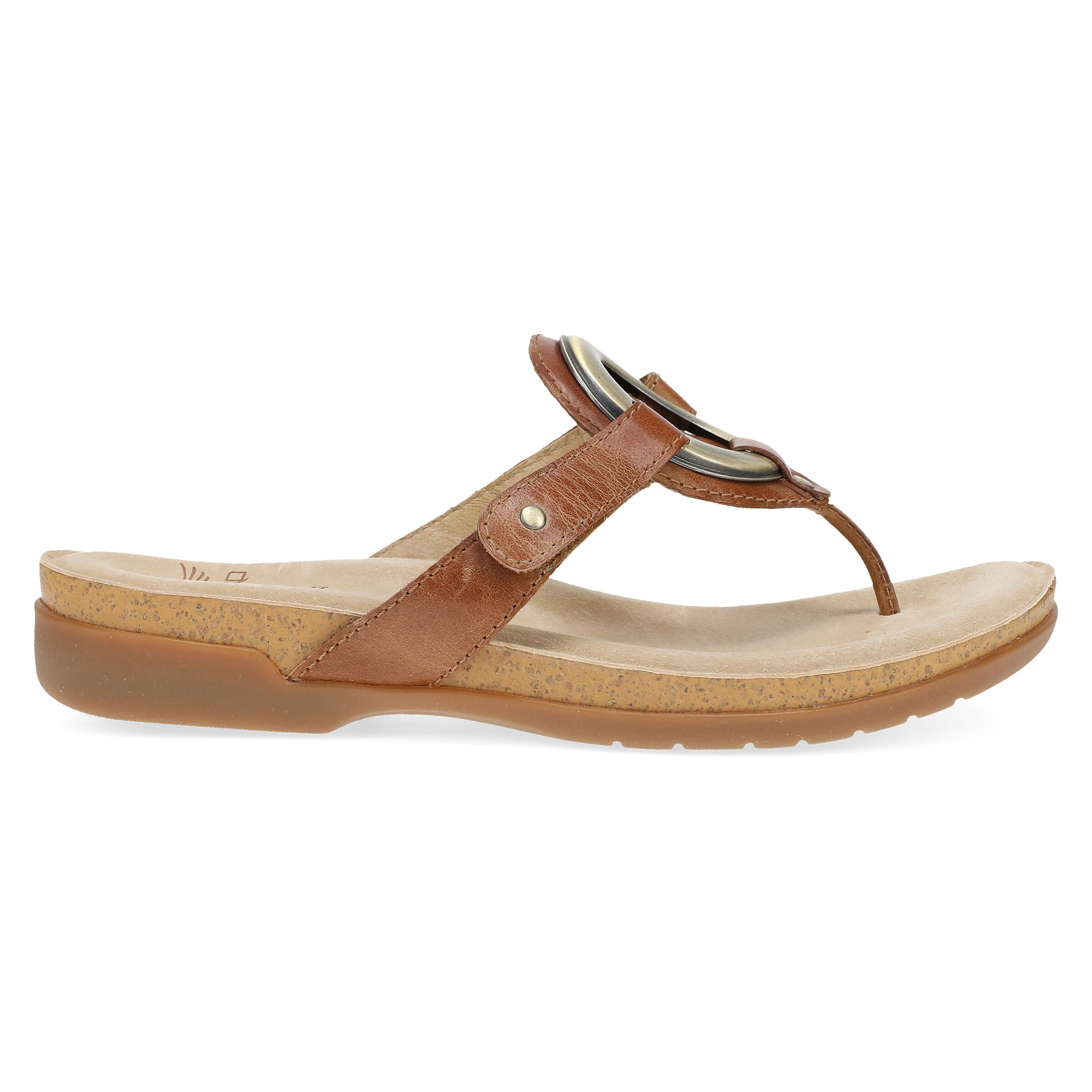 Rosalia Leather Sandal, TOFFEE, alternate image number 4