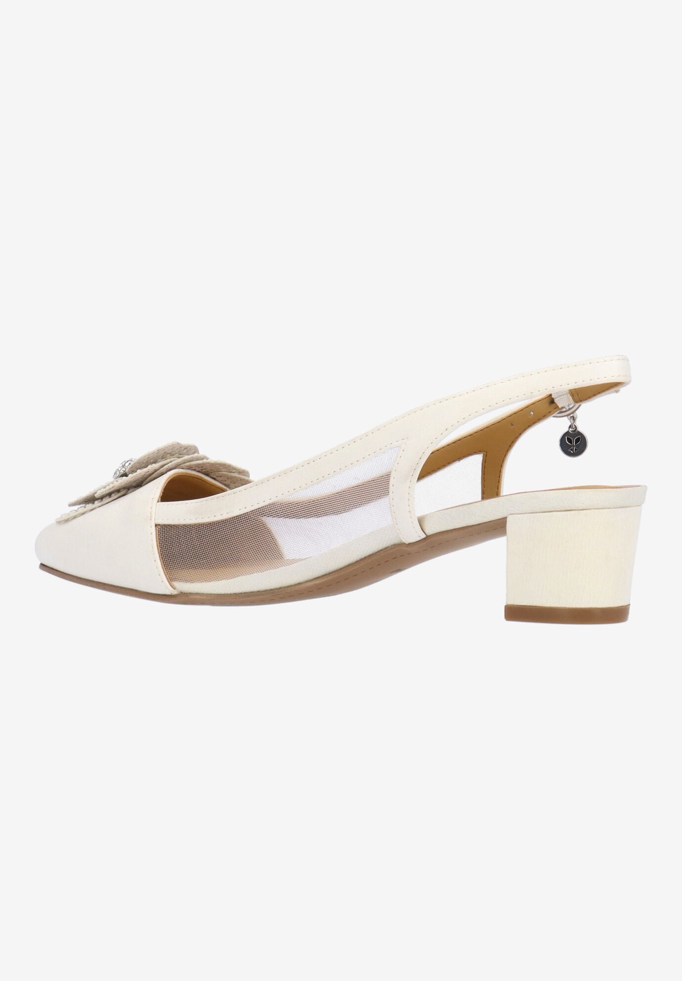 Bellina Slingback Pump, WHITE, alternate image number 5