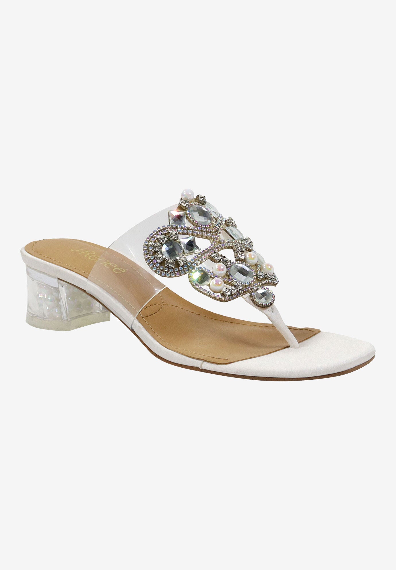 Maribela Sandals, CLEAR WHITE, hi-res image number 0