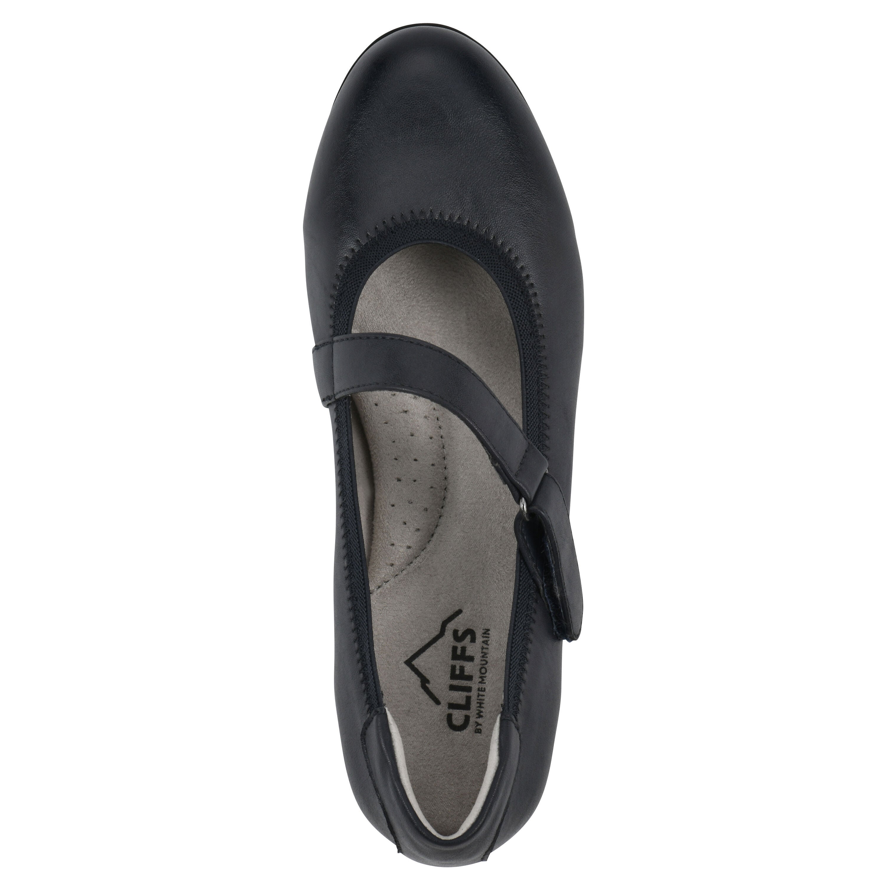 Carwen Mary Jane Flat, NAVY SMOOTH, alternate image number 4