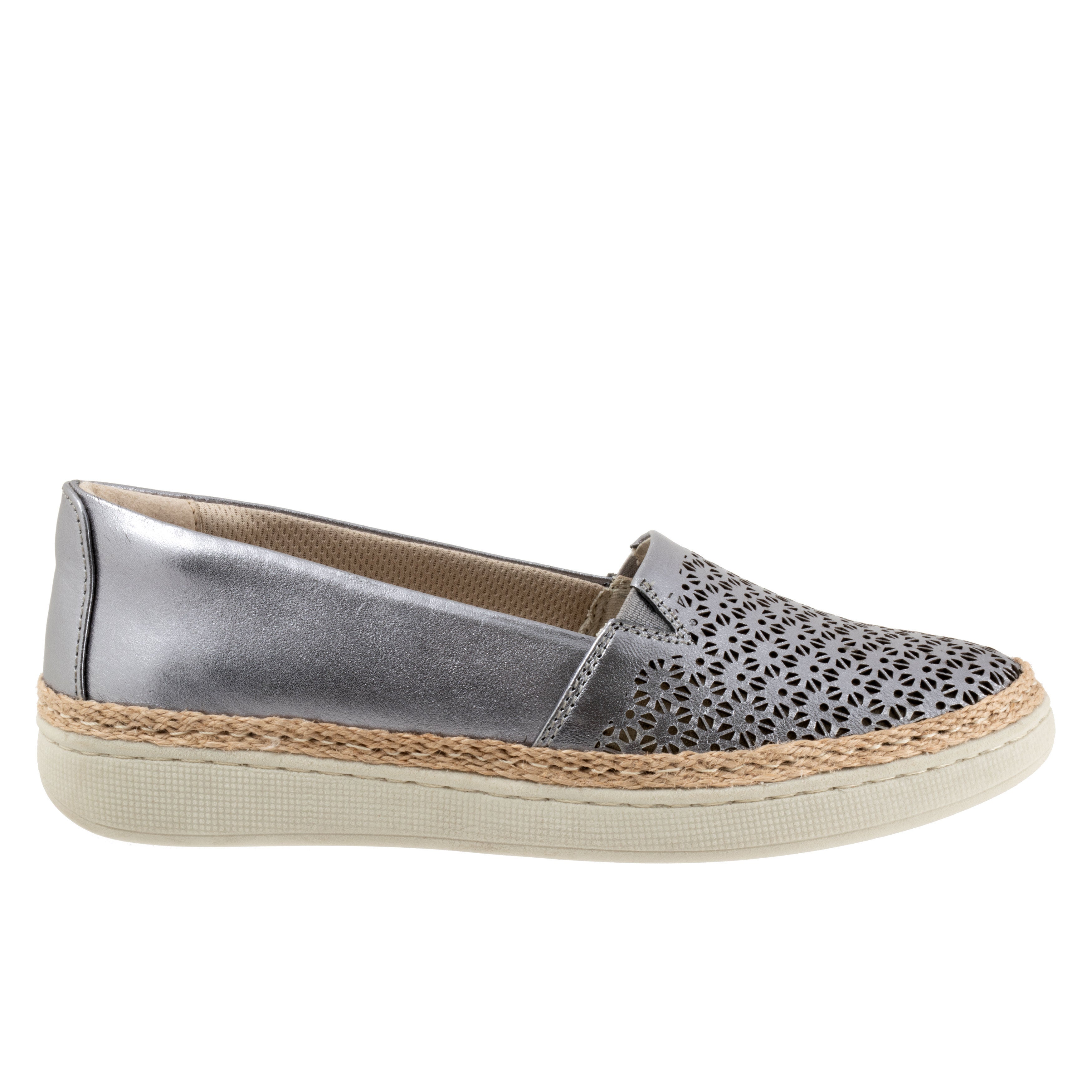 Accent Perf Flat, PEWTER, alternate image number 4