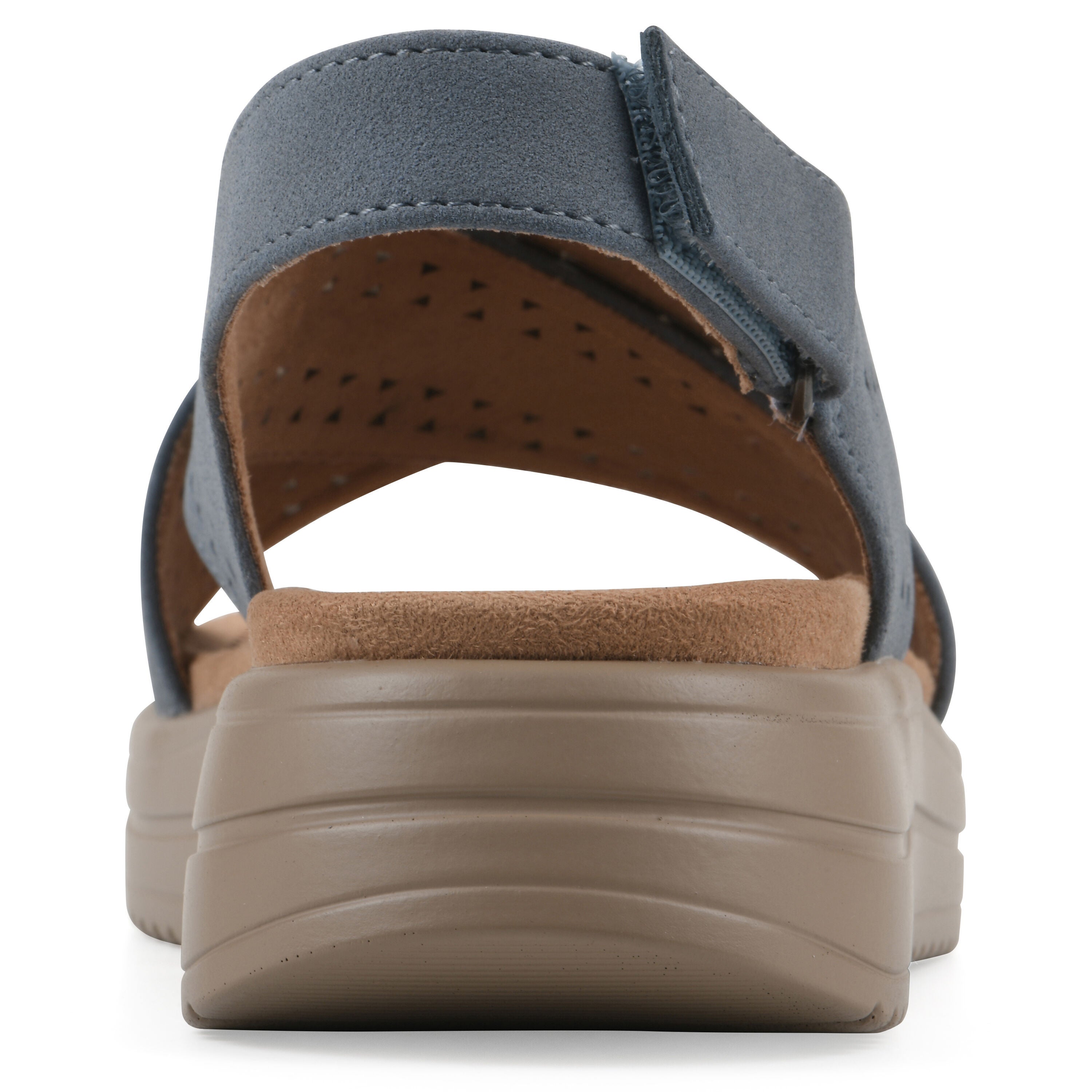 Haniya Flatform Sandal, PERIWINKLE SUEDE, on-hover image number 1