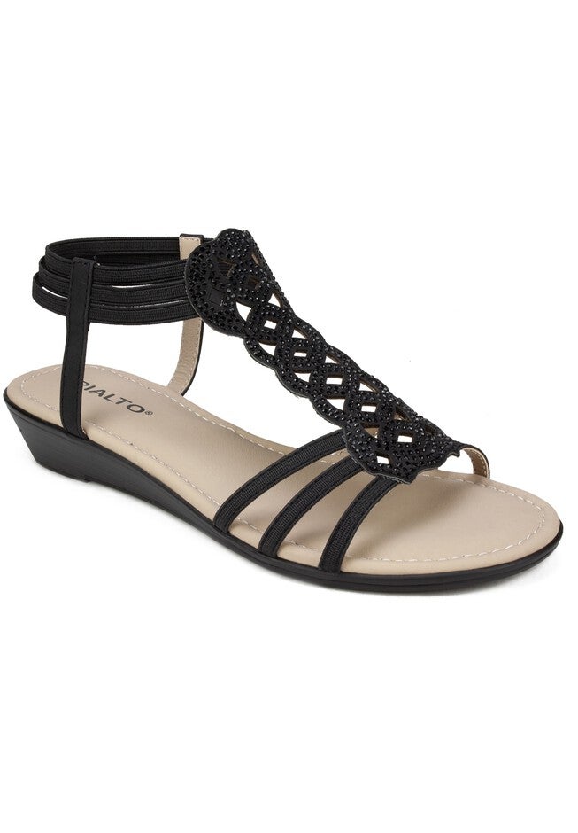 Genova Sandal by Rialto, BLACK FABRIC, hi-res image number null