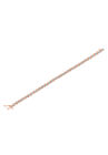Rose Gold Over Sterling Silver Diamond Scurve Link Miracleset Tennis Bracelet 8", , alternate image number null