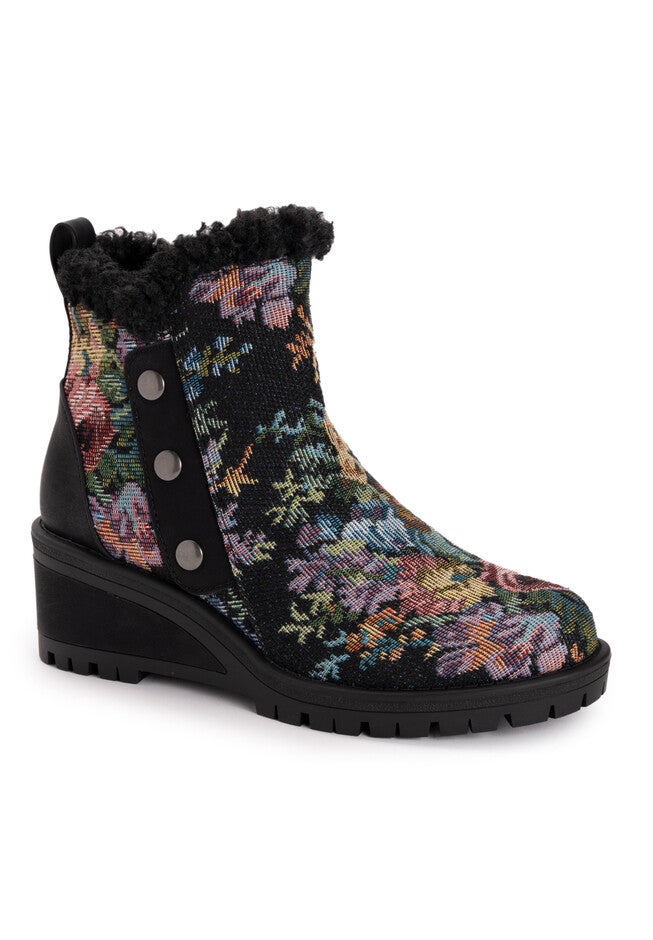 Norway Halden Wedge Bootie, BLACK MULTI, hi-res image number null