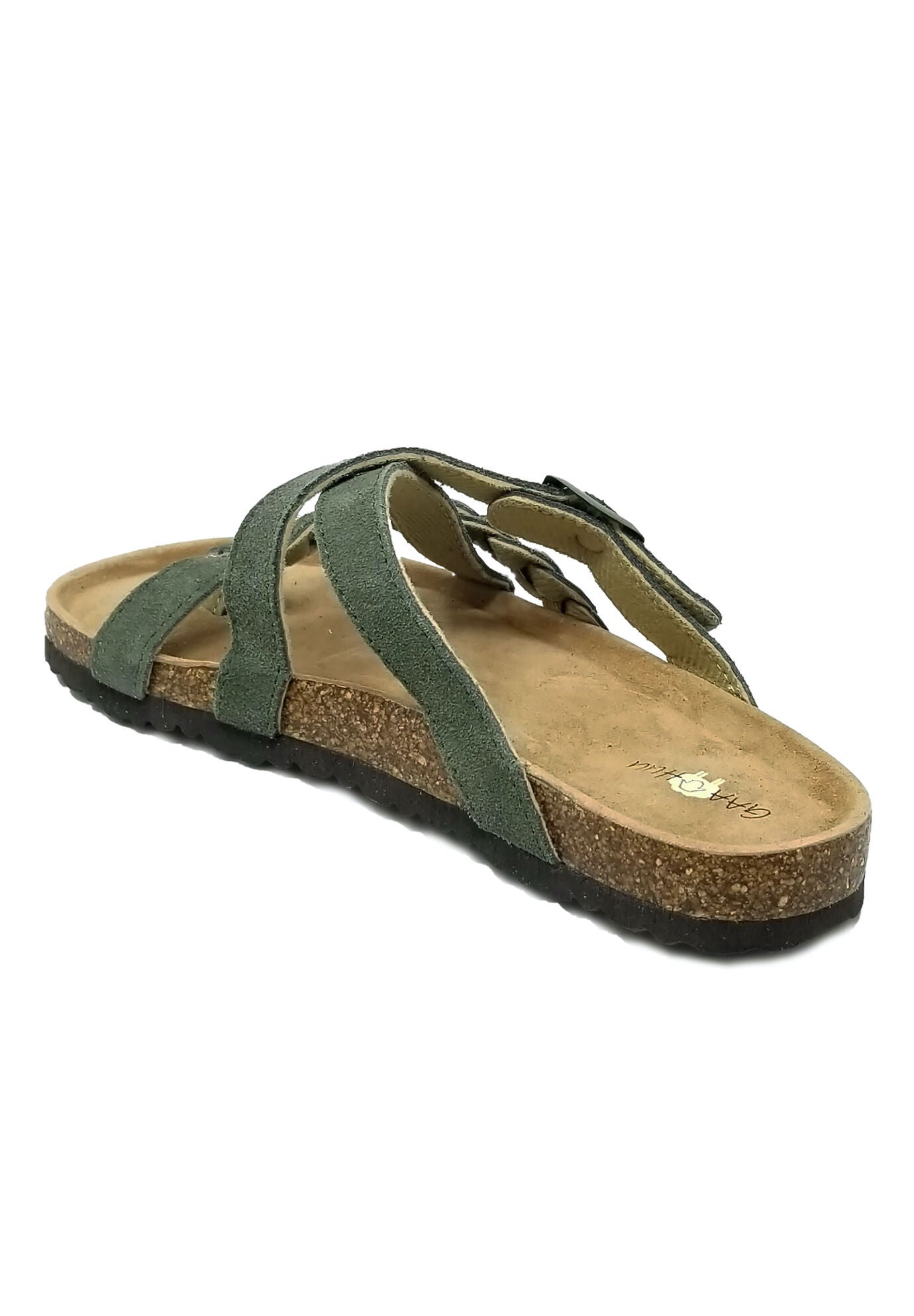 Suede Leather Braided Criss Cross Footbed Sandal, , on-hover image number 1