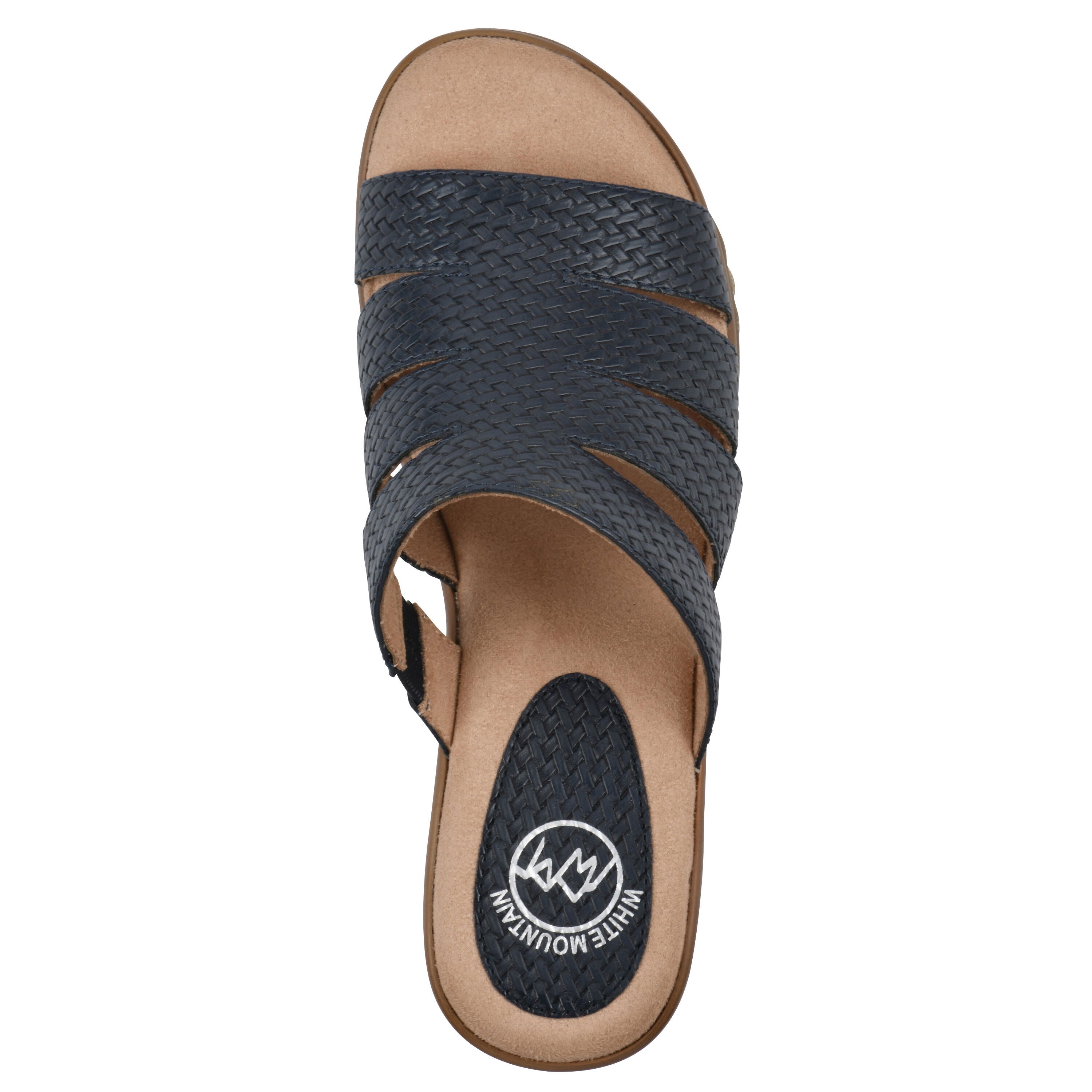 Valora Slip-On Clog Sandal, NAVY WOVEN, alternate image number 4
