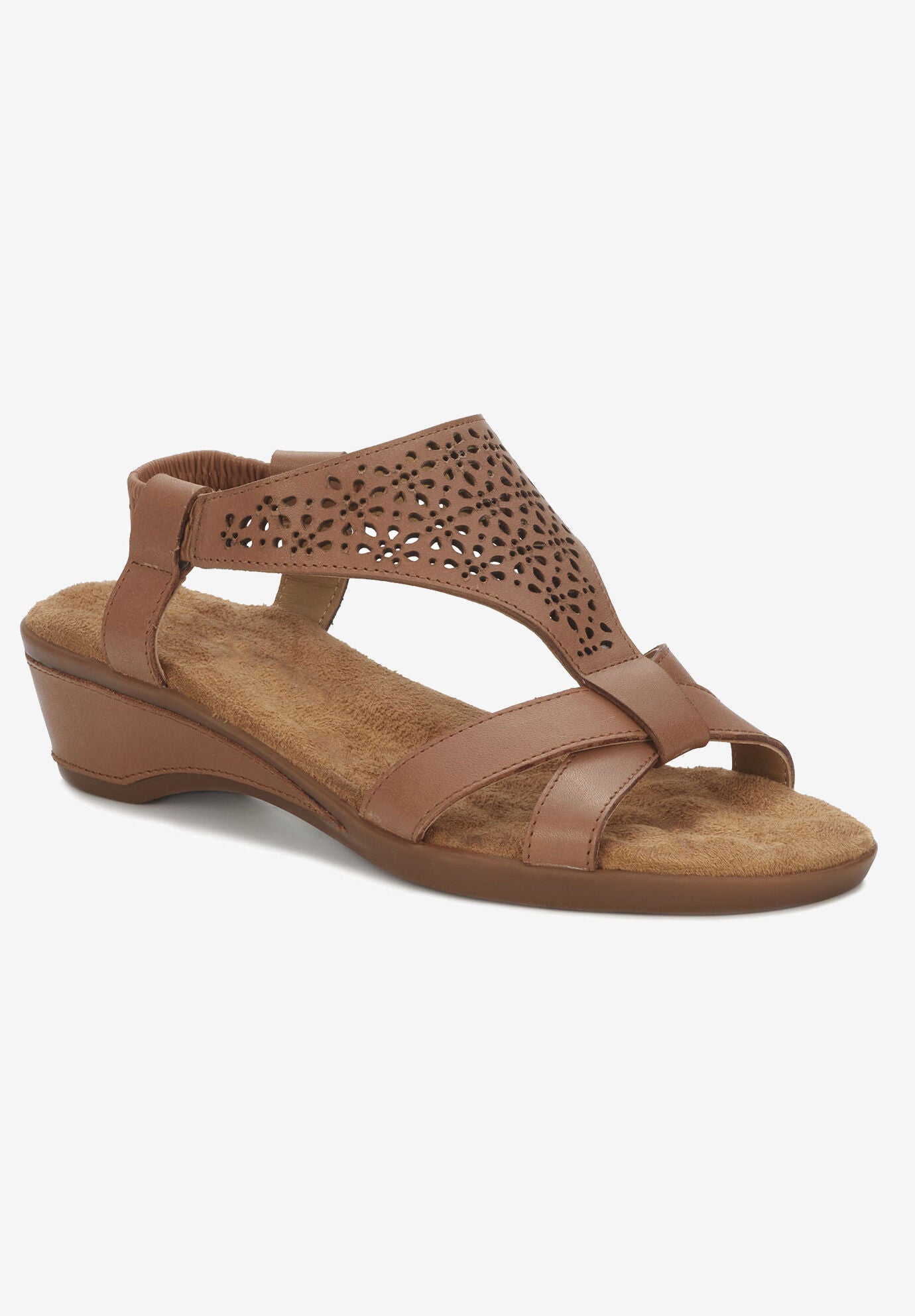 Kitsy Wedge Sandal, LUGGAGE LEATHER, hi-res image number 0