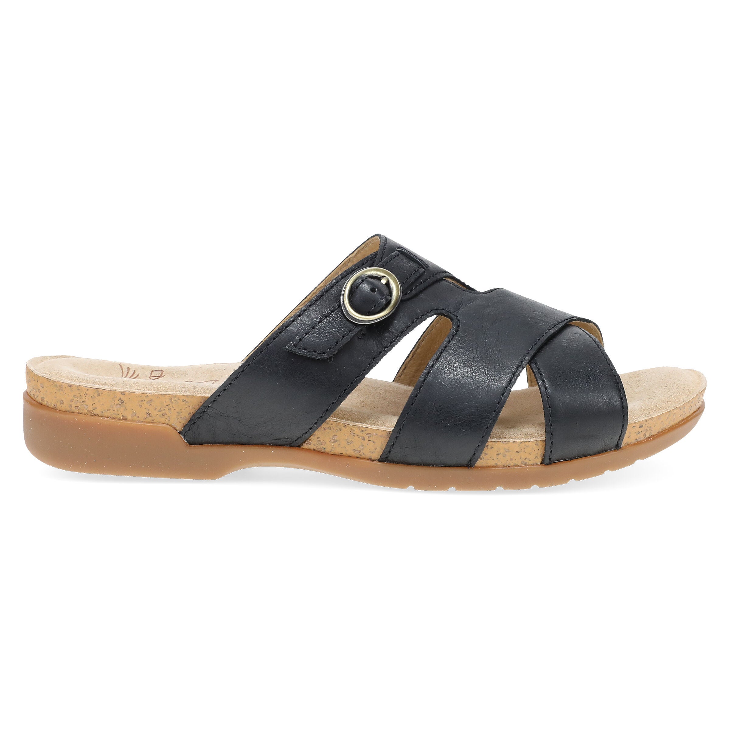 Regan Leather Sandal, BLACK, alternate image number 4