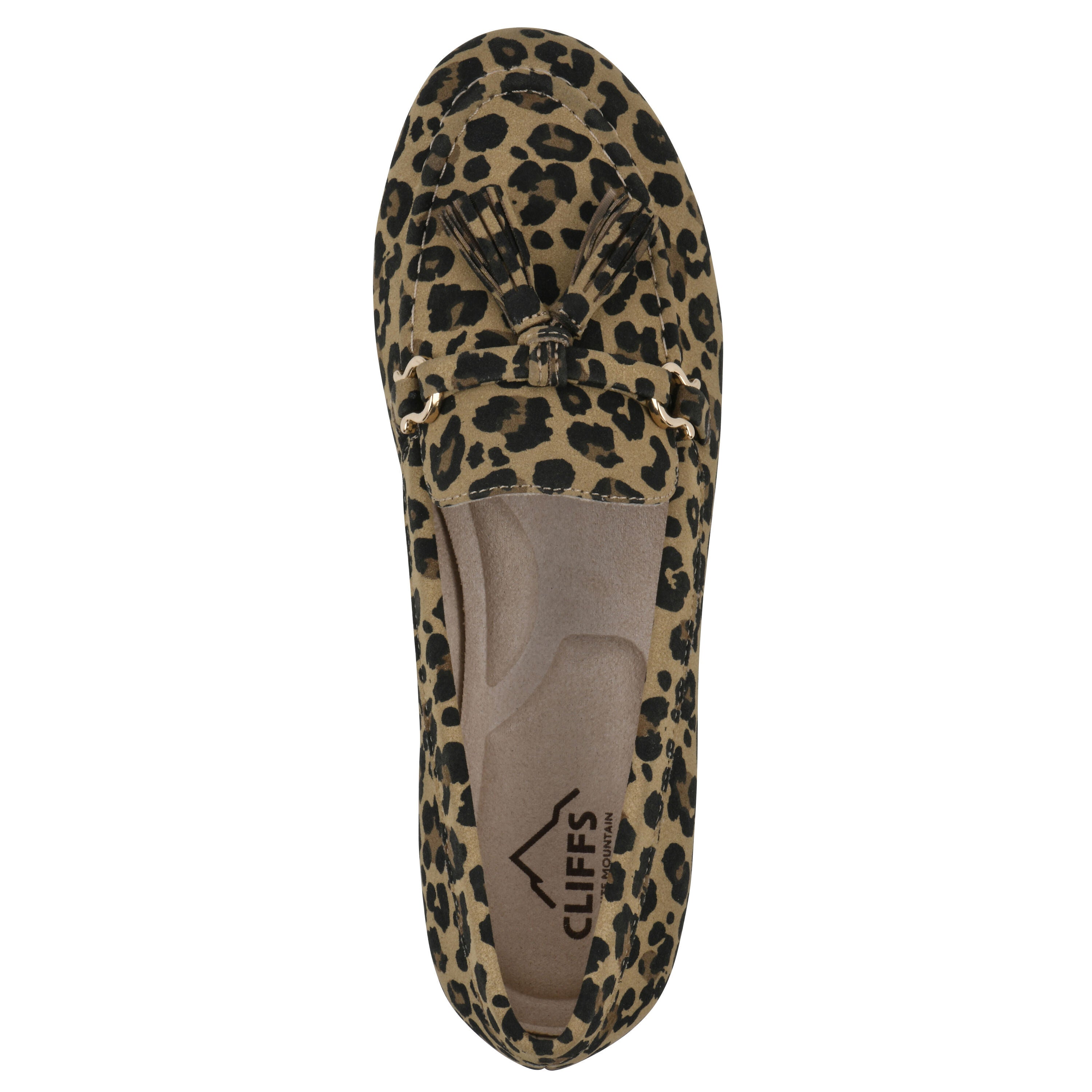 Gush Driving Mocassin, TAN LEOPARD FABRIC, alternate image number 4