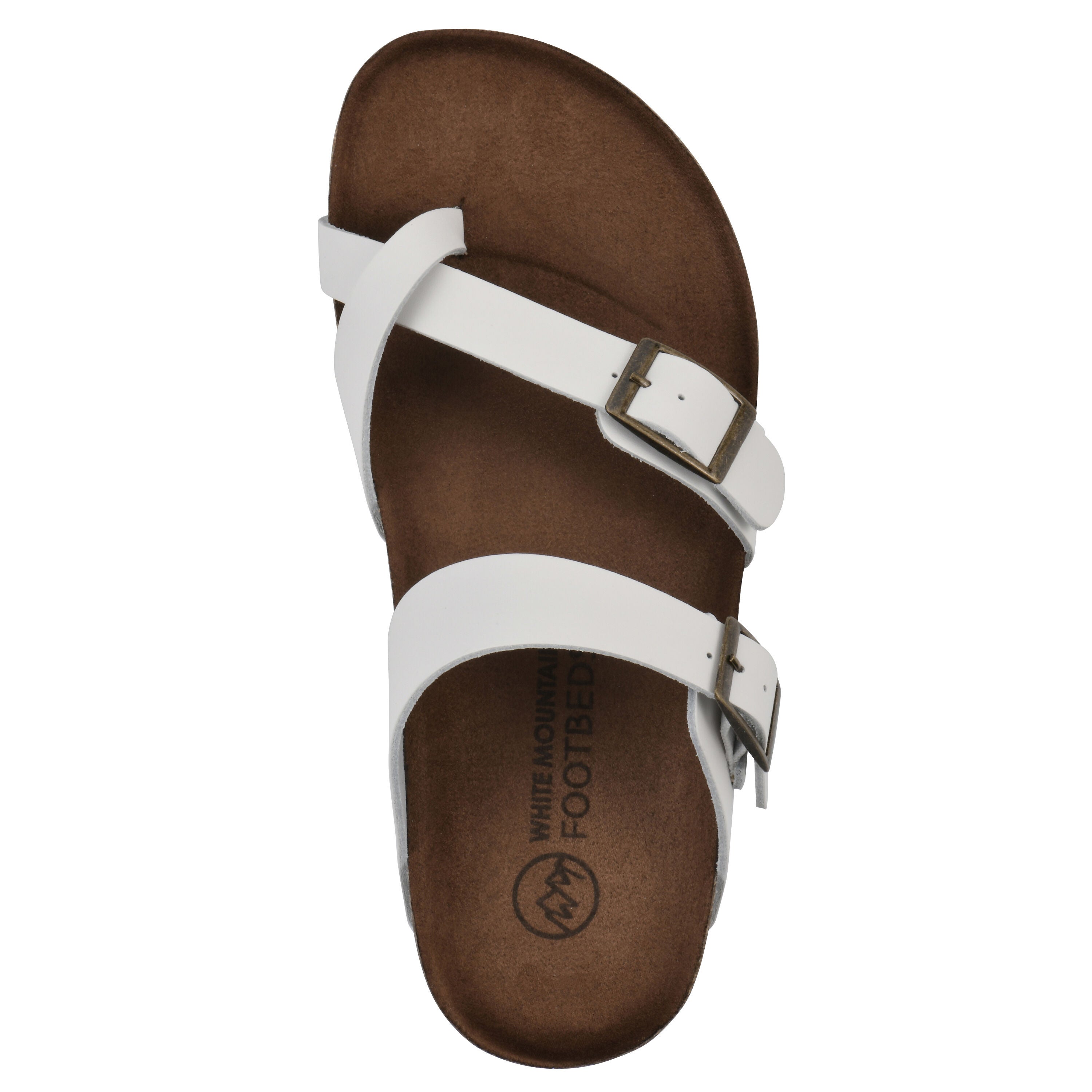Gracie Footbed Sandal, WHITE LEATHER, alternate image number 4