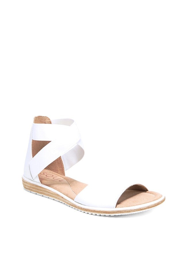 Willa Sandal , WHITE LEATHER, hi-res image number null