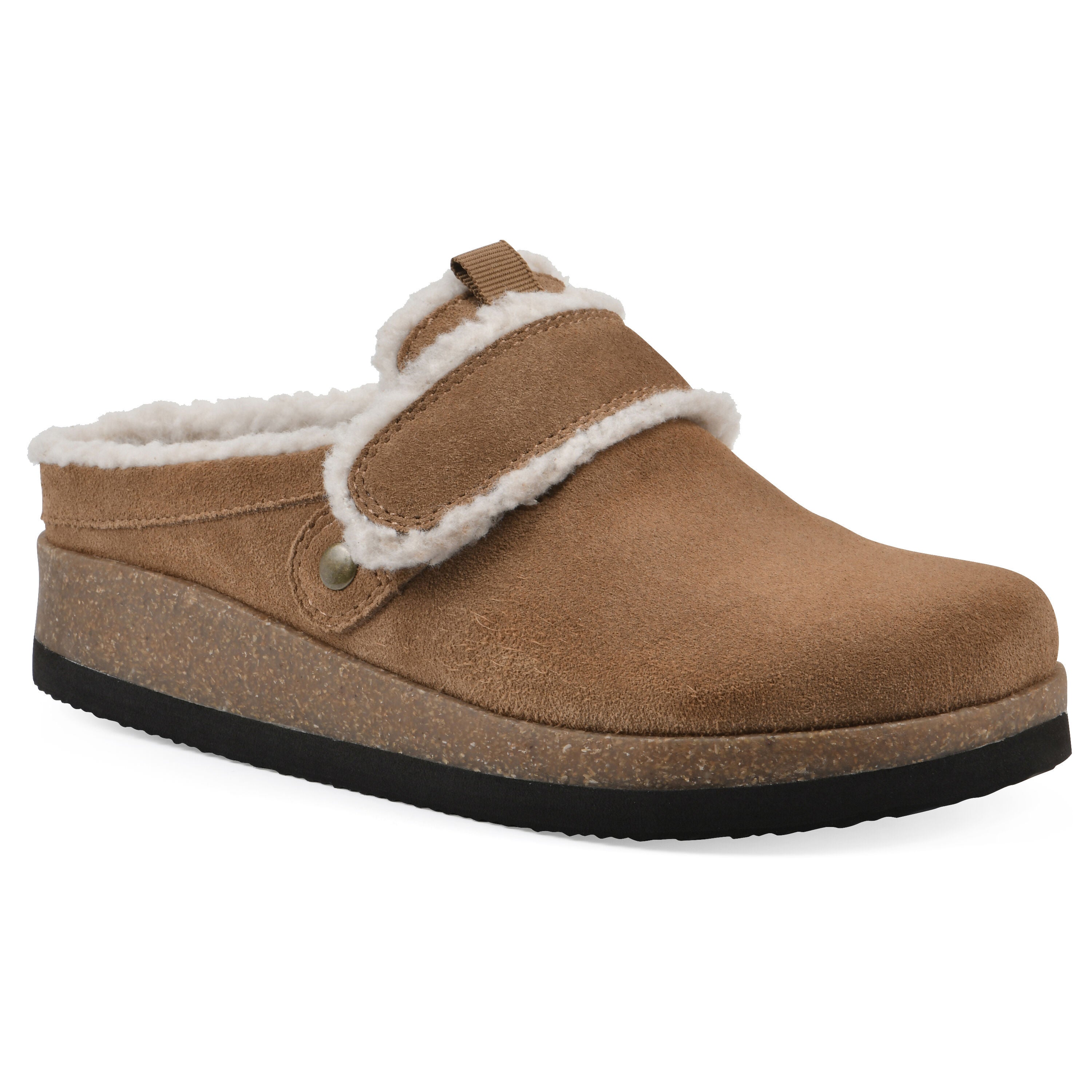 Baylen Footbeds Clog, CHESTNUT SUEDE, hi-res image number 0