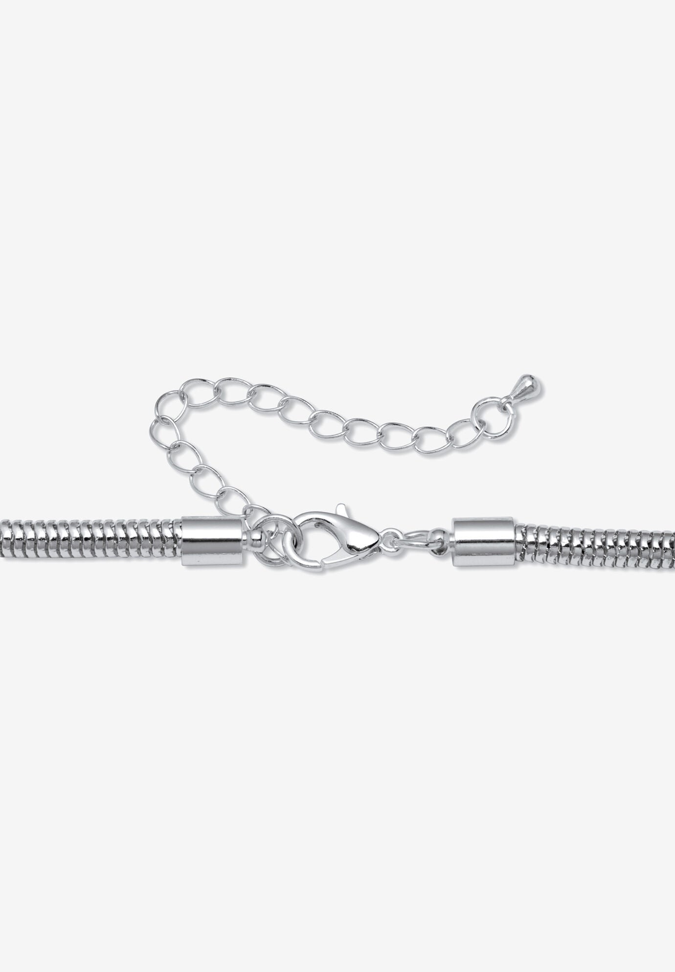 Silvertone Endless Necklace (14Mm), 38 Inch Length, Plus 3 Inch Extension, , on-hover image number 1