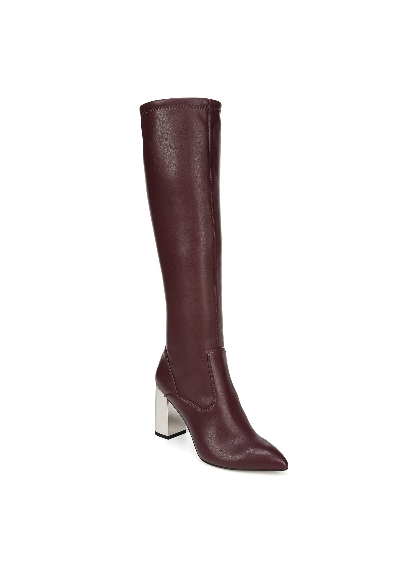 maroon wide calf boots
