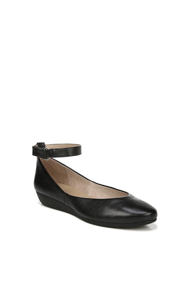 Valory Ballet Flat , BLACK LEATHER, hi-res image number 0