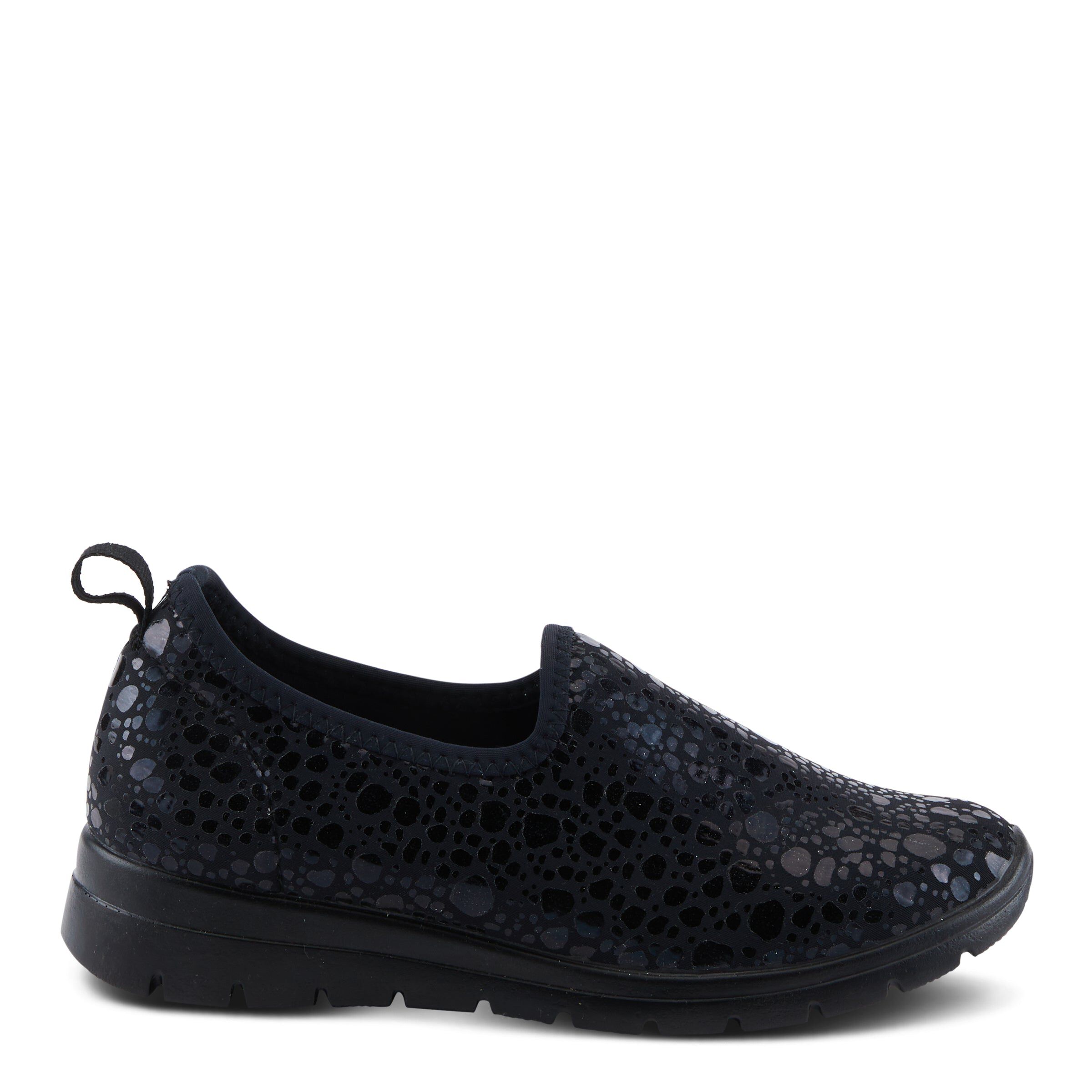 Anisia-Croco Flat Shoes, BLACK, alternate image number 4