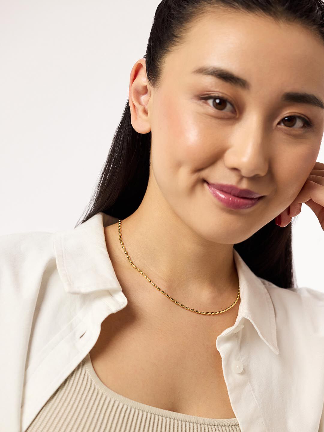 Ball Chain Necklace - Capri, GOLD, alternate image number 3