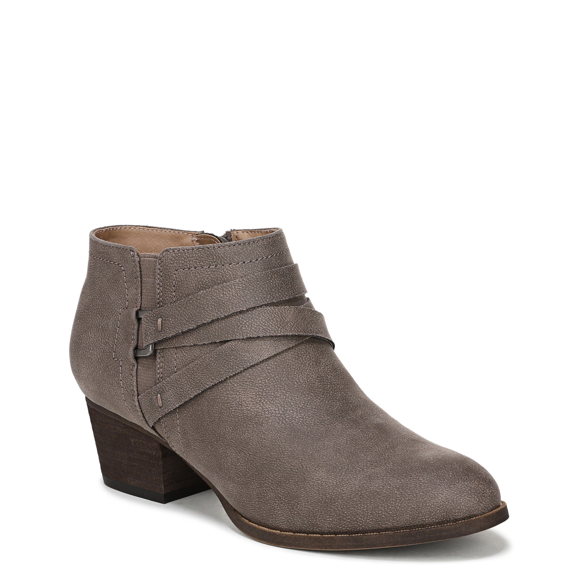 Bryce Ankle Bootie, ASH GREY LEATHER, hi-res image number 0