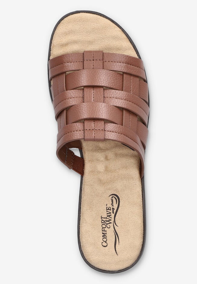 Maha Comfort Slide Sandal, TAN, alternate image number 6