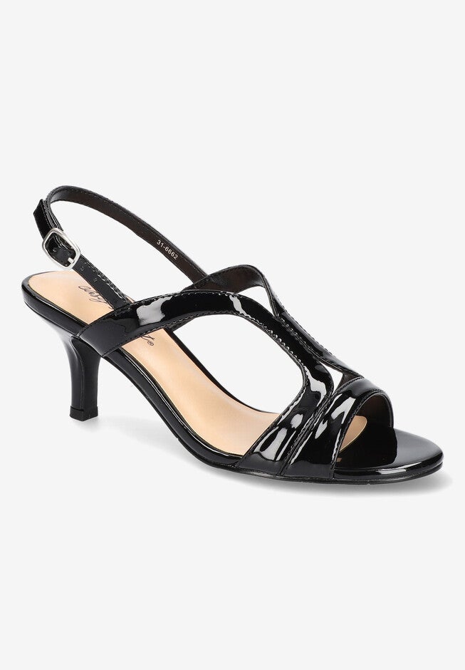 Bree Heeled Slingback, BLACK PATENT, hi-res image number null