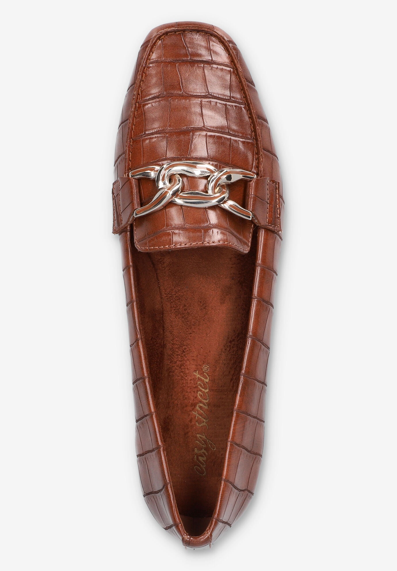 Femi Square Toe Flat, TAN CROCO, alternate image number 6