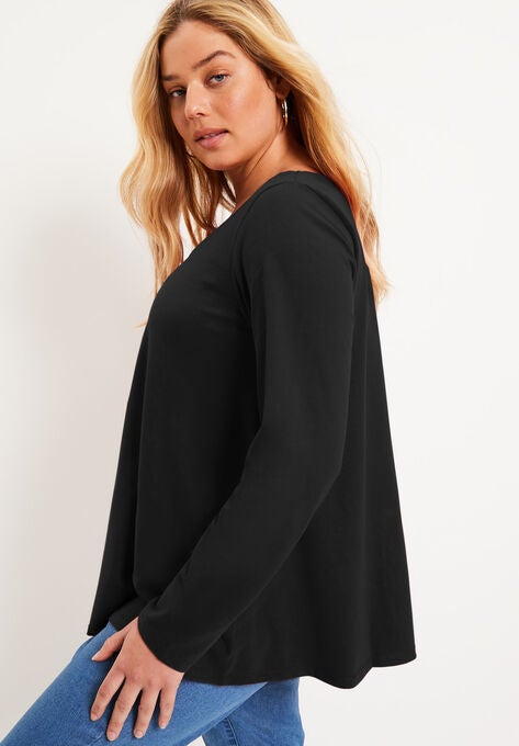 Long-Sleeve Swing One + Only Tee, , alternate image number null