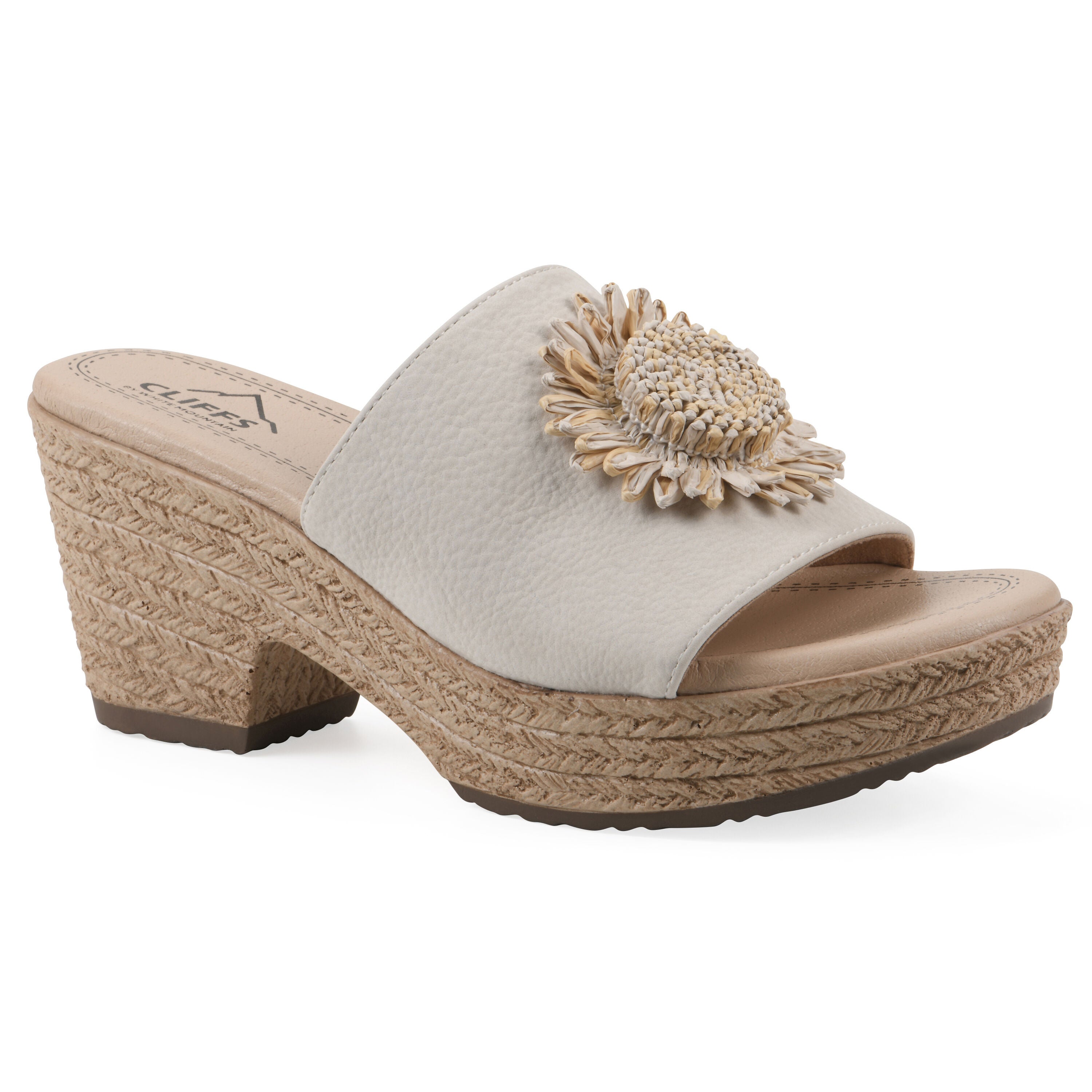 Birkley Wedge Sandal, OFF WHITE NUBUCK, hi-res image number 0