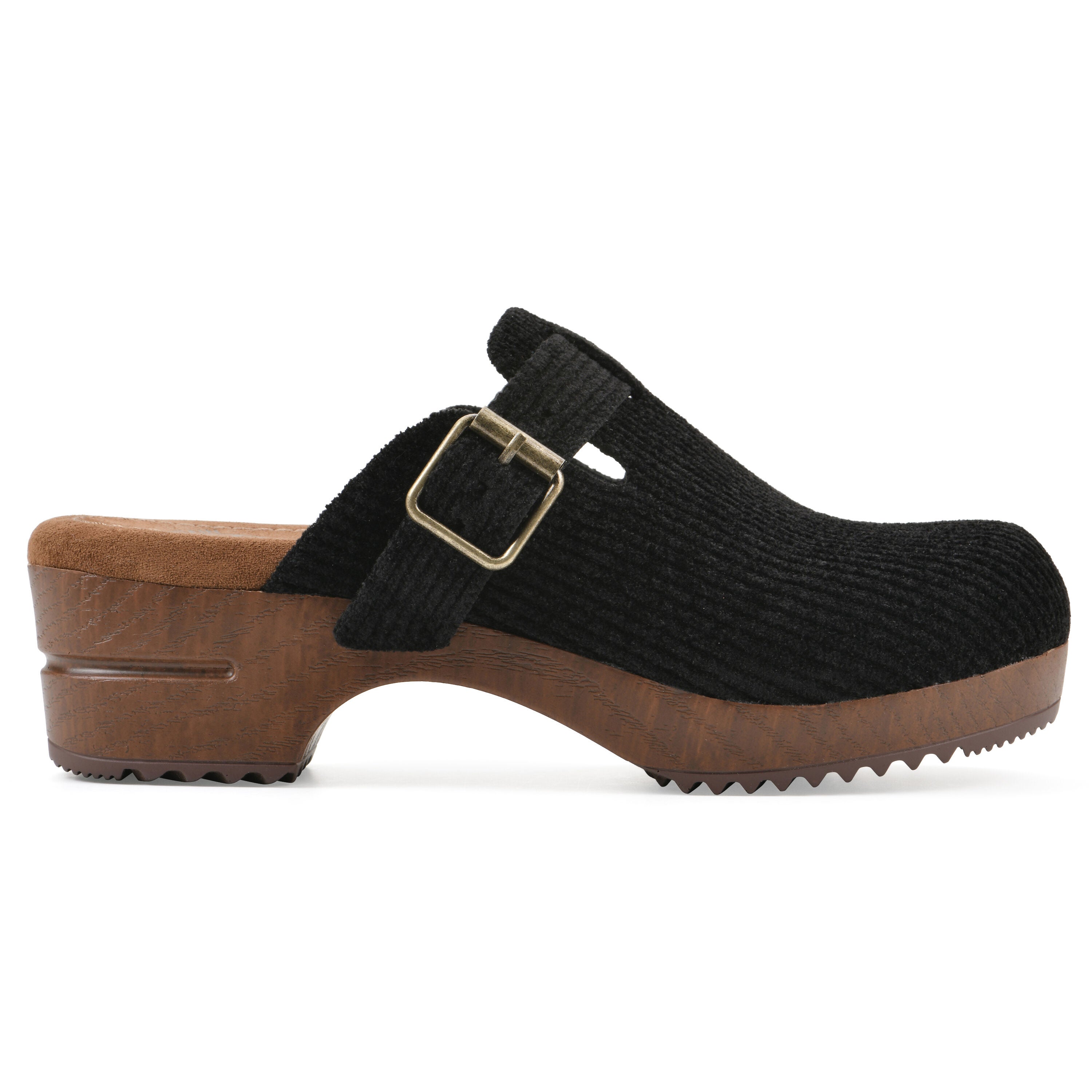 Bistros Platform Clog, BLACK FABRIC, alternate image number 2