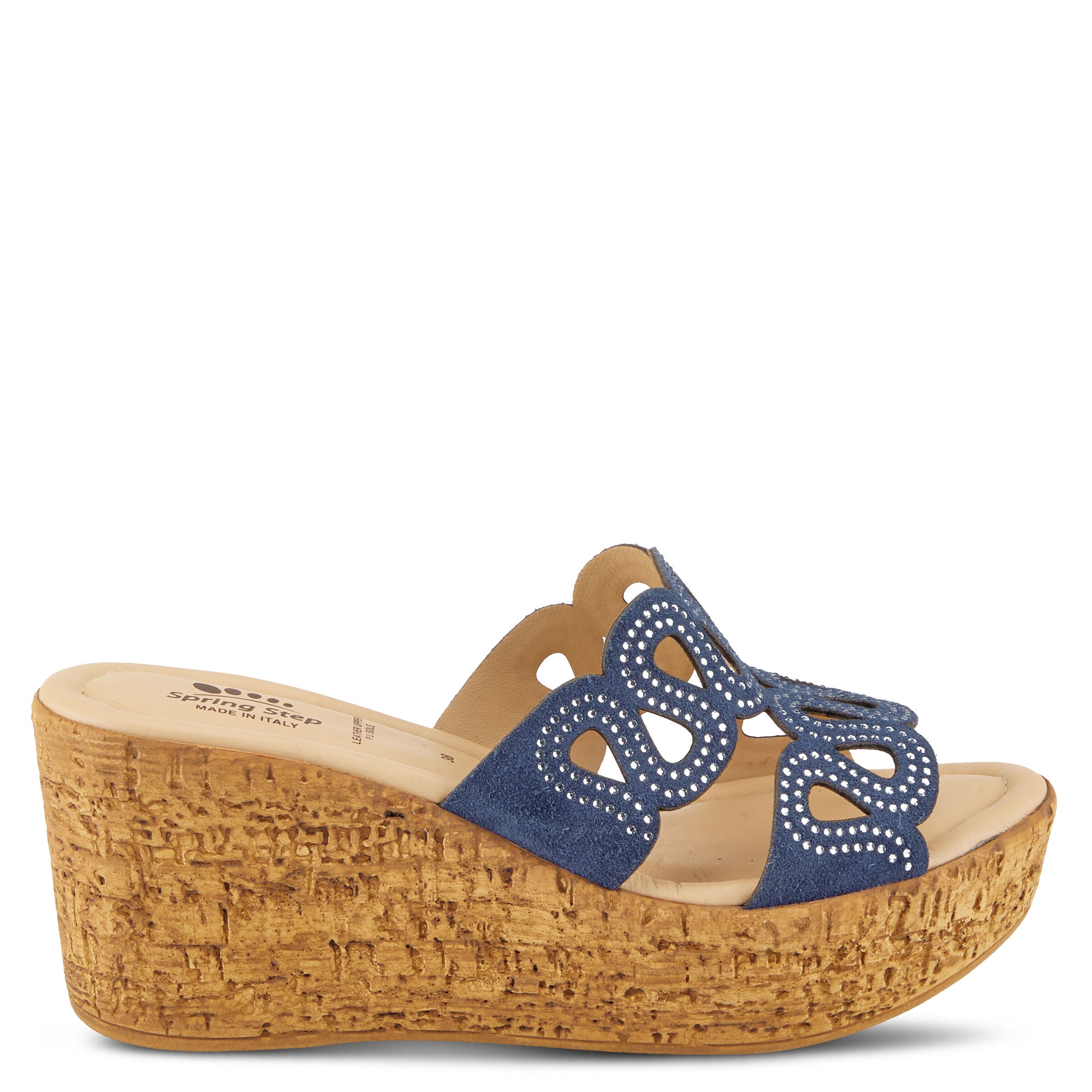 Mssteamy Slide Sandal, NAVY SUEDE, alternate image number 5
