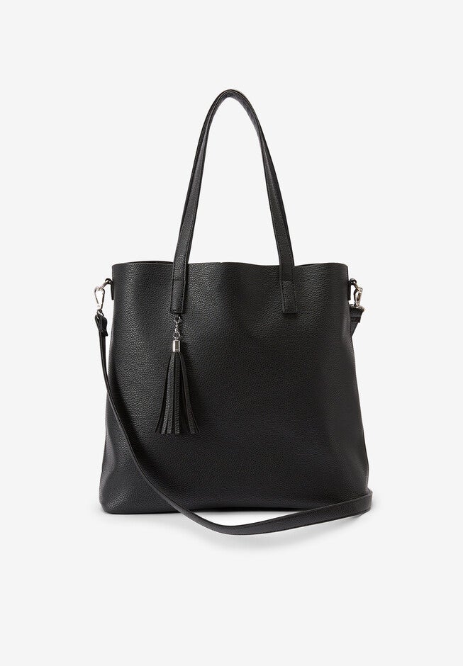 Multi-Strap Tote Bag, BLACK, hi-res image number null