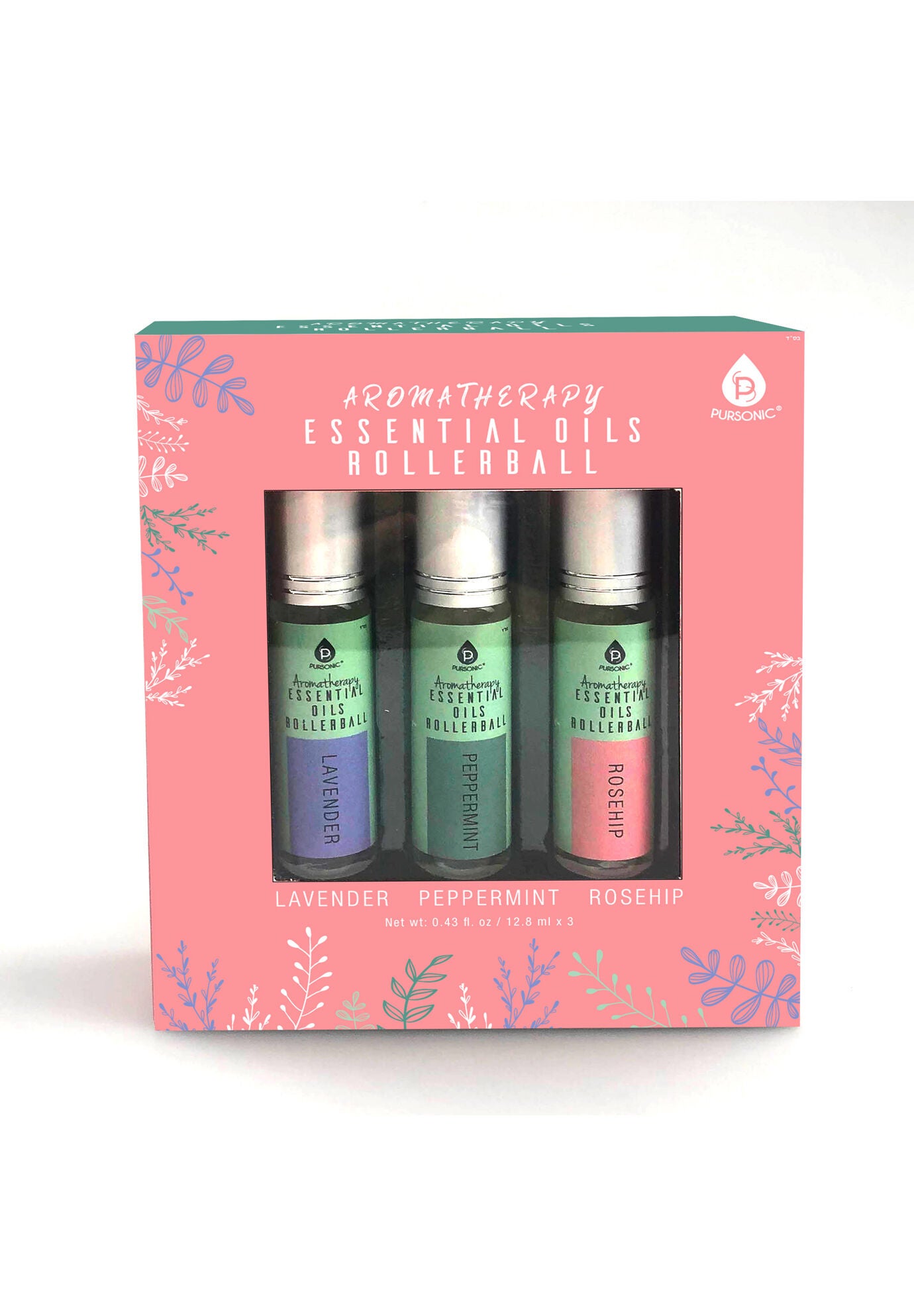 Aromatherapy Essential Oils Rollerballs, 3 PACK, hi-res image number 0