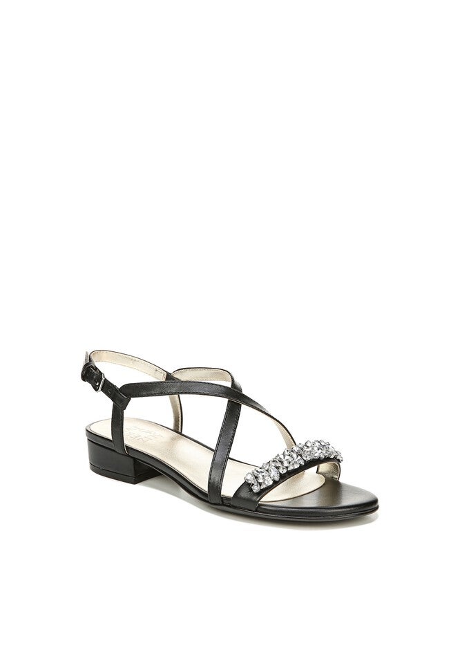 Macy Sandal , BLACK LEATHER, hi-res image number 0