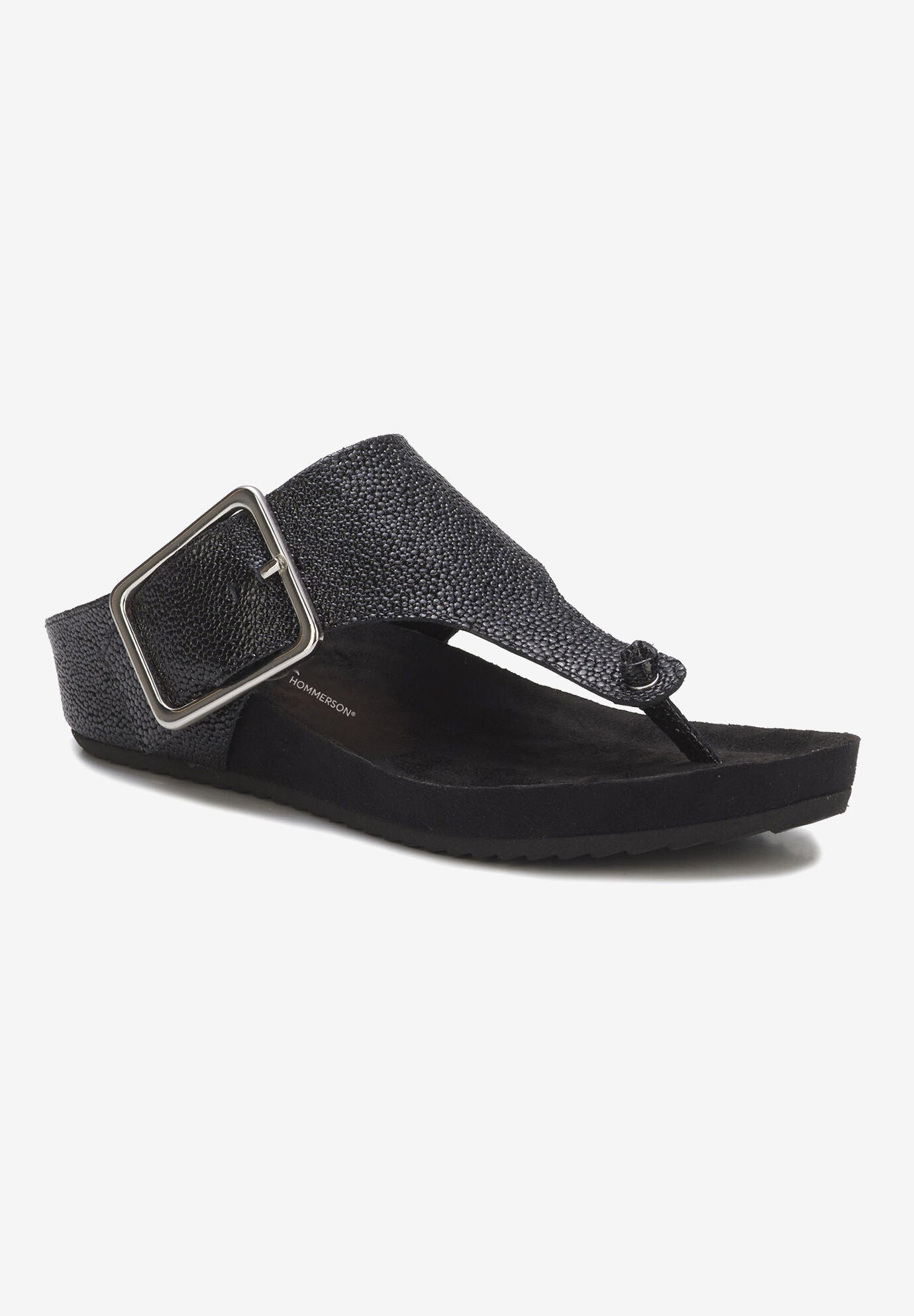 Pool Sling Back Sandal, BLACK PATENT LEATHER, hi-res image number 0
